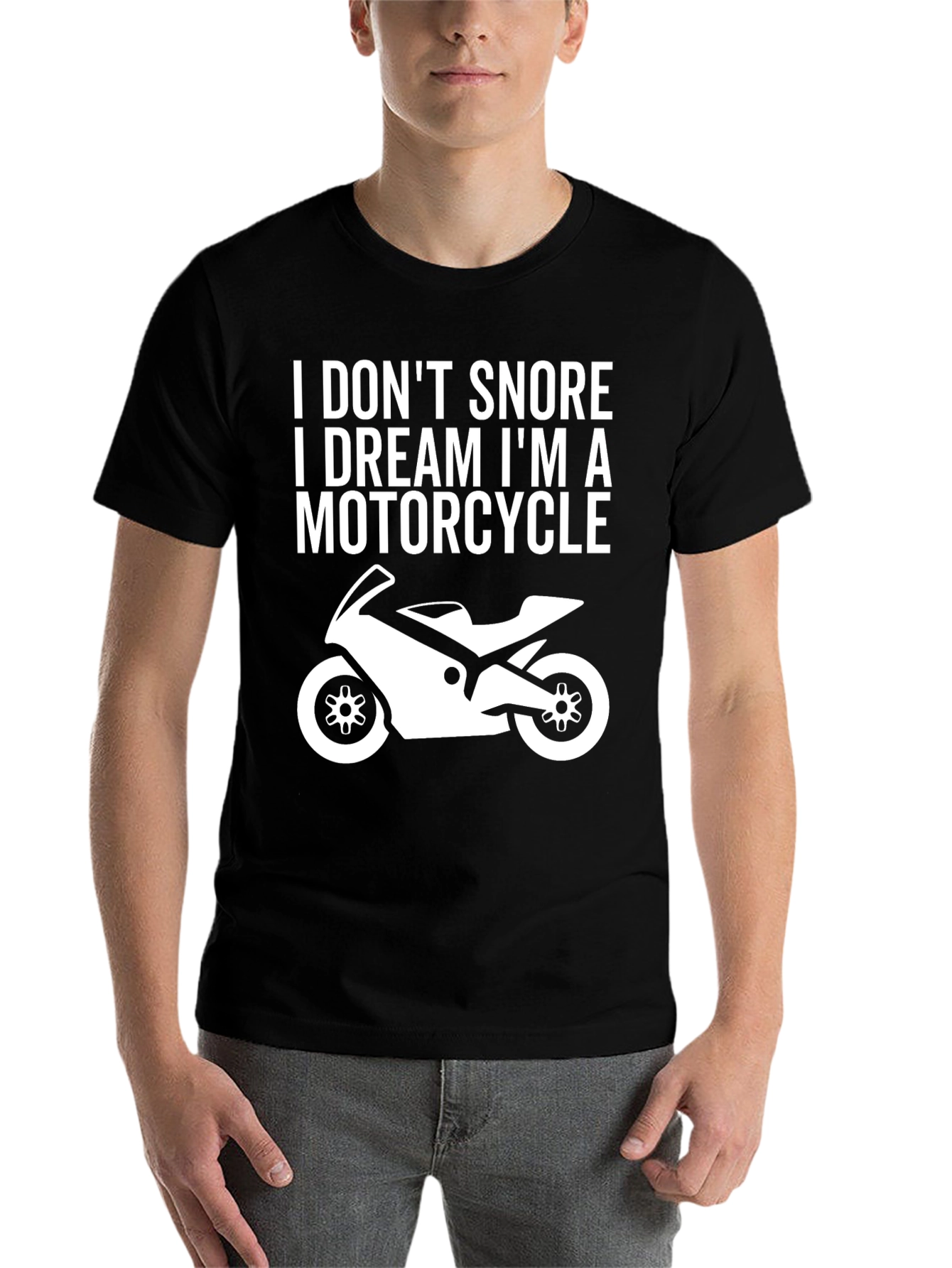 Black Motorcycle Dream T-Shirt - Funny Biker Tee view 7