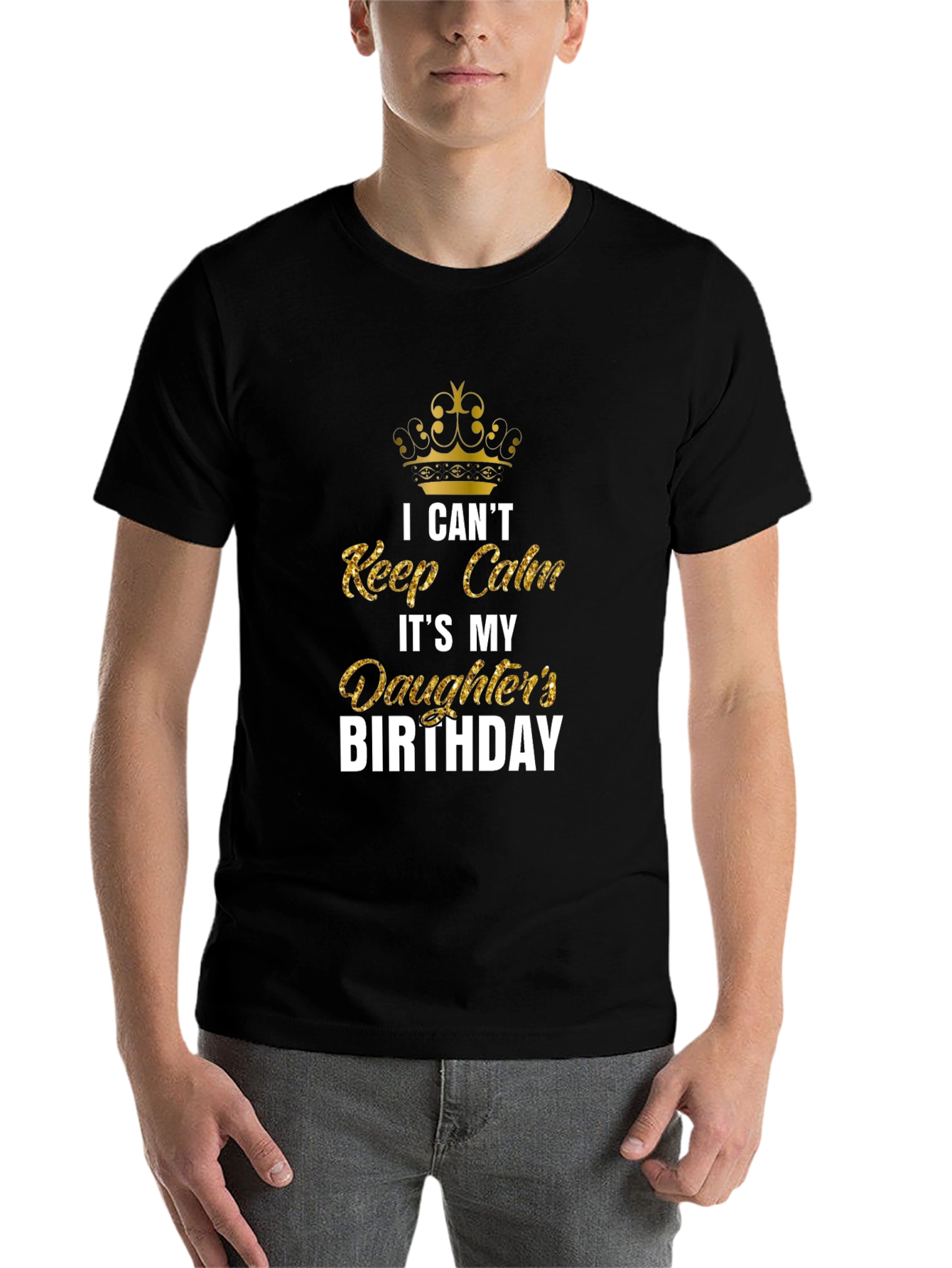 Black Daughter's Birthday Shirt - I Can't Keep Calm Tee view 7