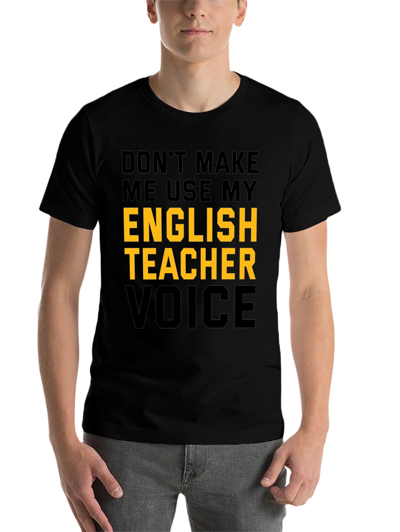 Black English Teacher Voice Graphic Tee view 7