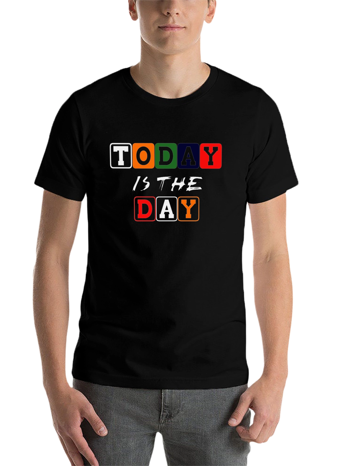 Black Today Is The Day Graphic T-Shirt - Stylish & Comfortable Tee view 7