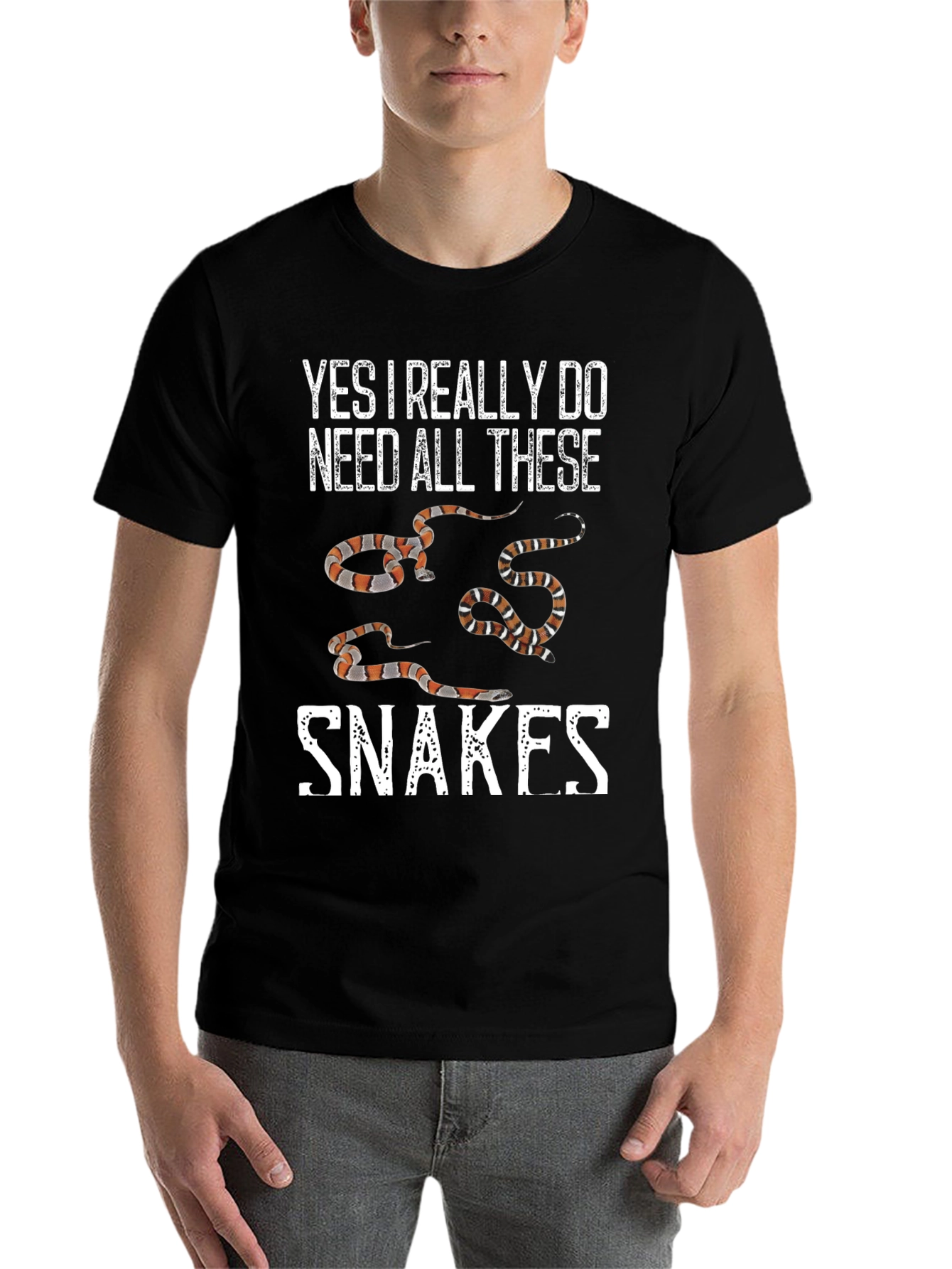 Black Snakes Graphic Tee: Yes, I Need All These Snakes! view 7