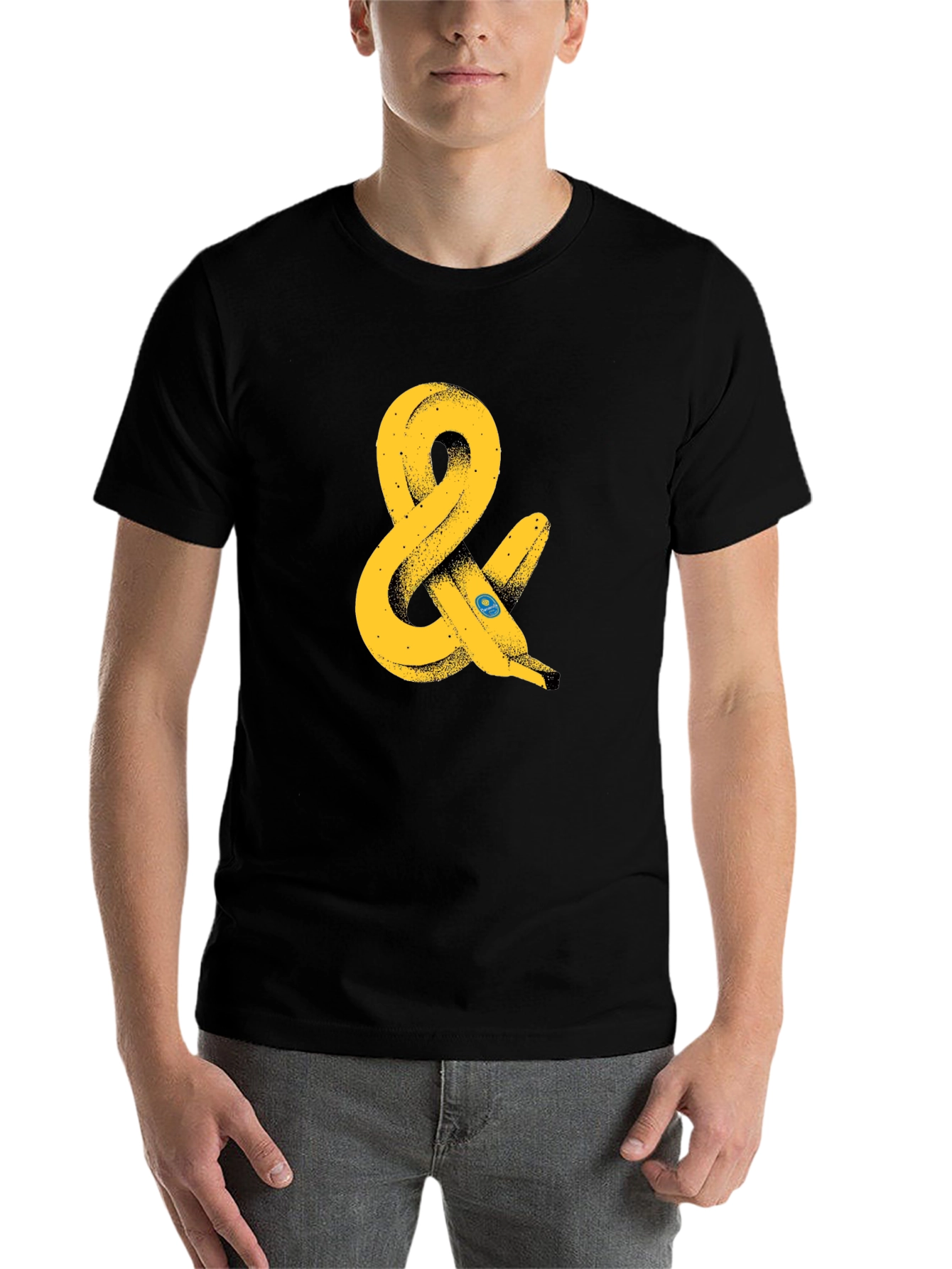 Black Banana Ampersand Graphic T-Shirt - Black view 7