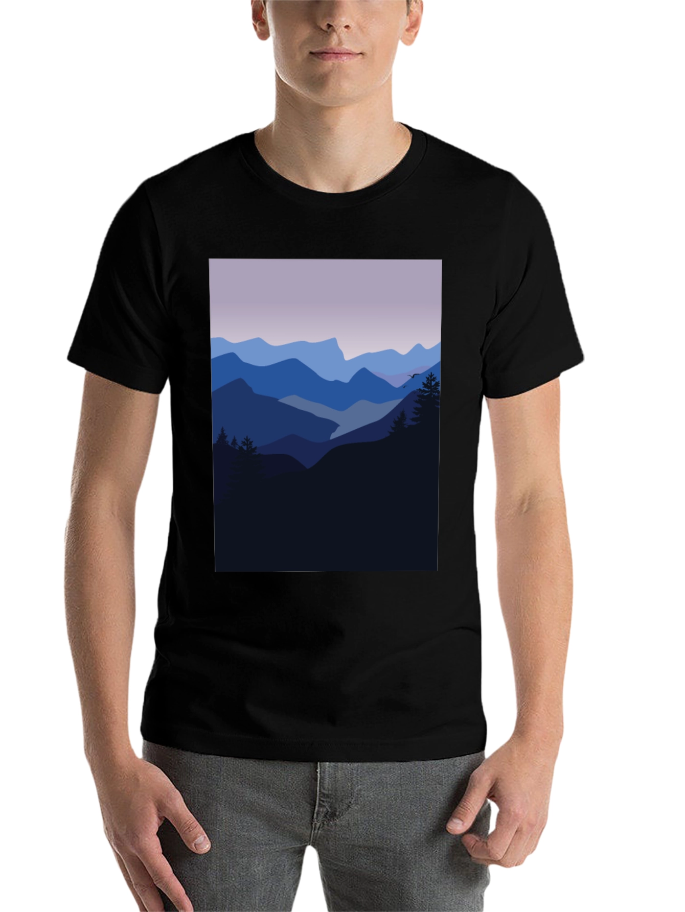 Black Mountain Vista Graphic Tee - Black view 7