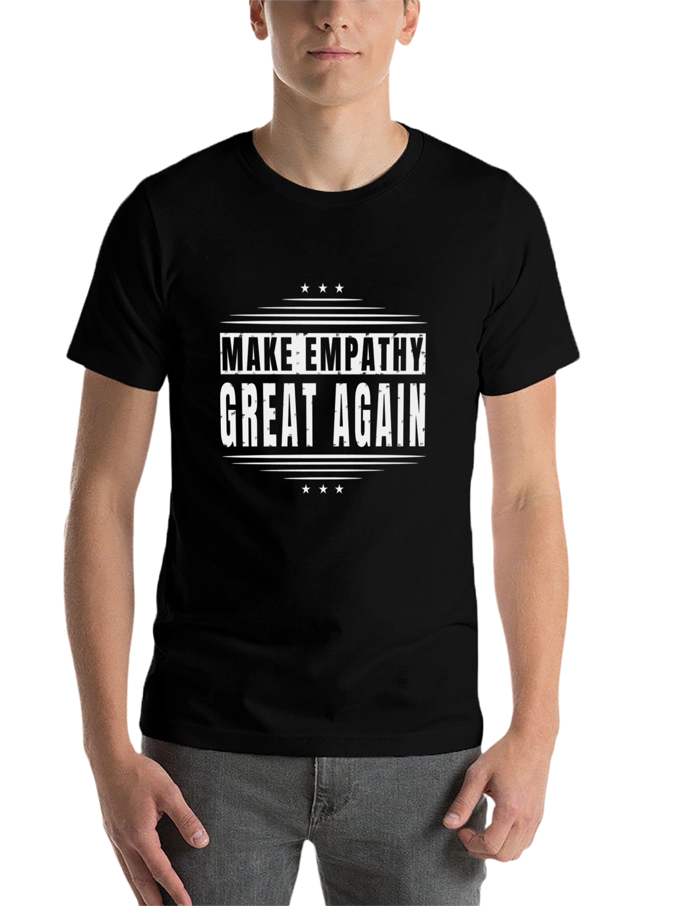 Black Make Empathy Great Again T-Shirt view 7
