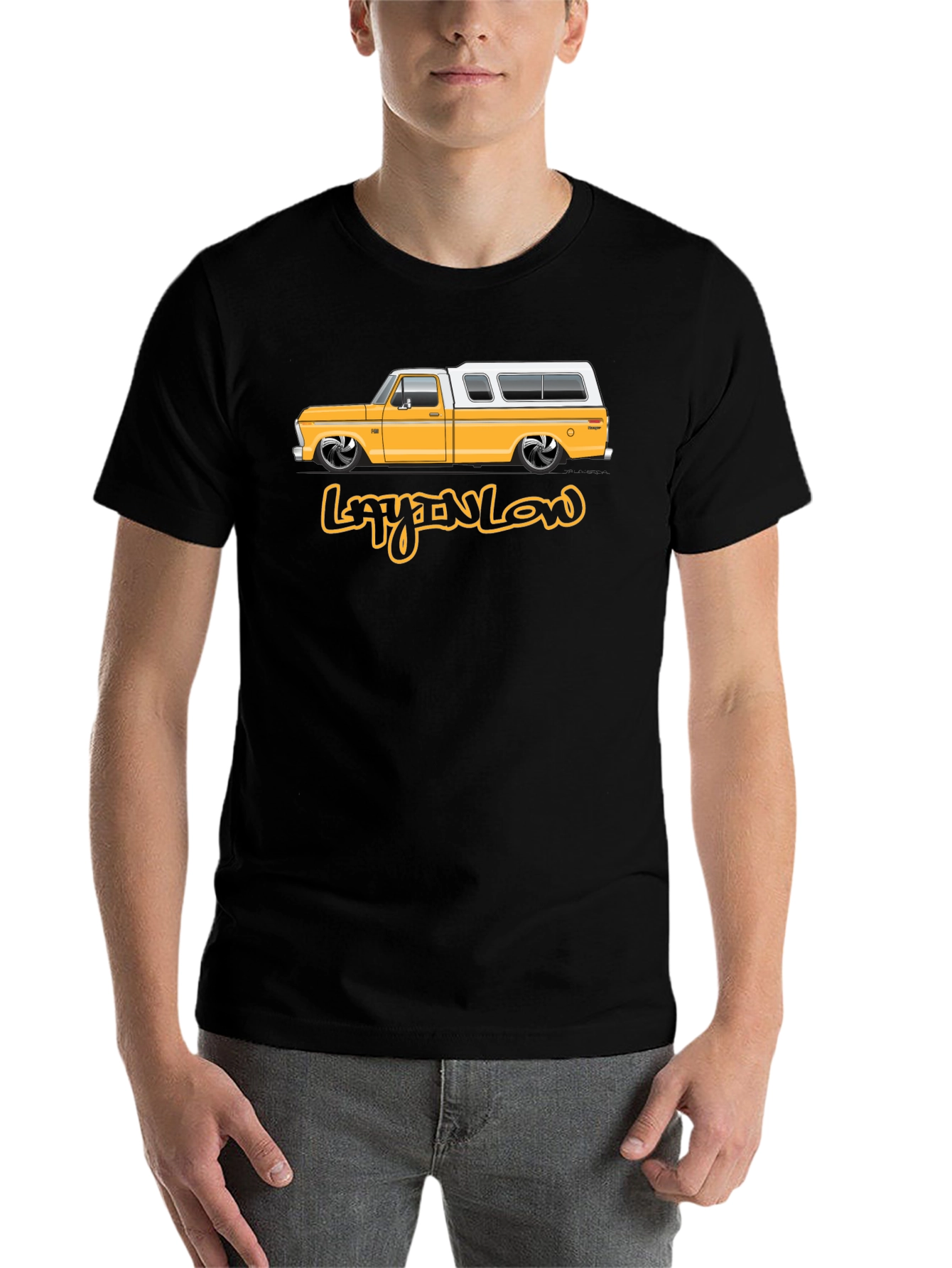 Black Lay'n Low Truck T-Shirt view 7