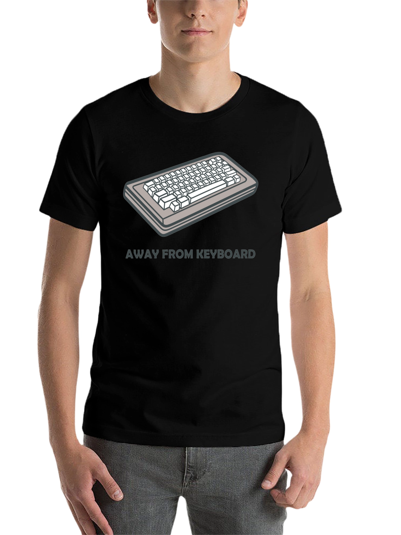 Black Away From Keyboard (AFK) Graphic Tee view 7