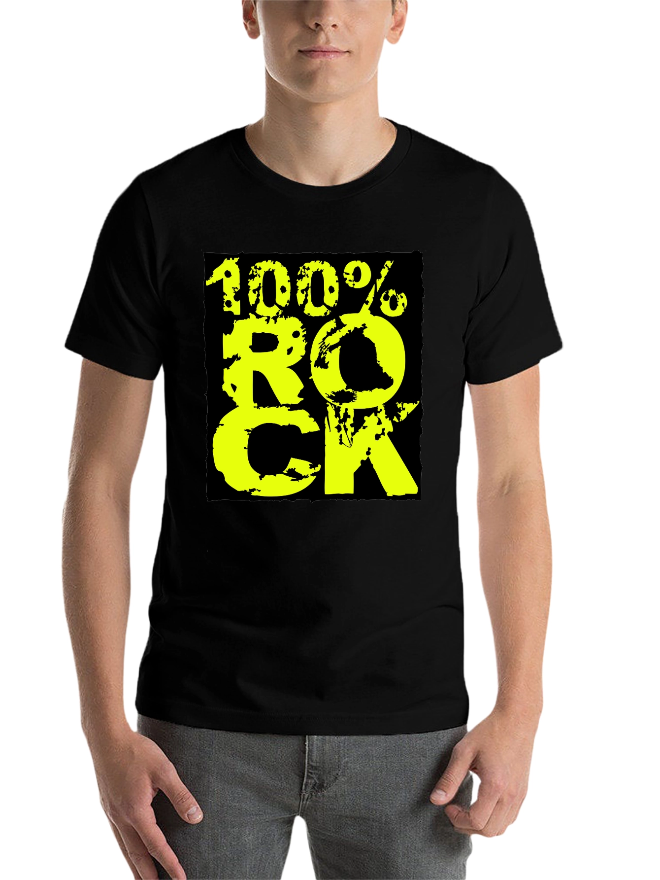 100% Rock Graphic Tee - Black - 7