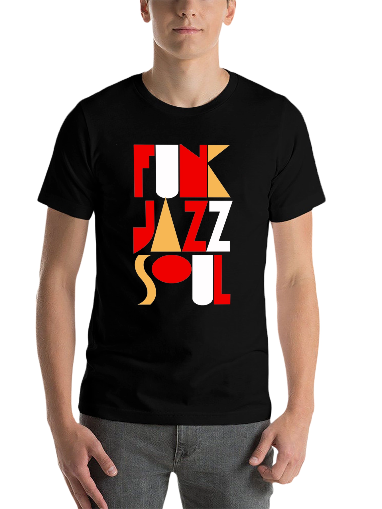Black Funky Jazz Soul T-Shirt - Bold Graphic Tee view 7
