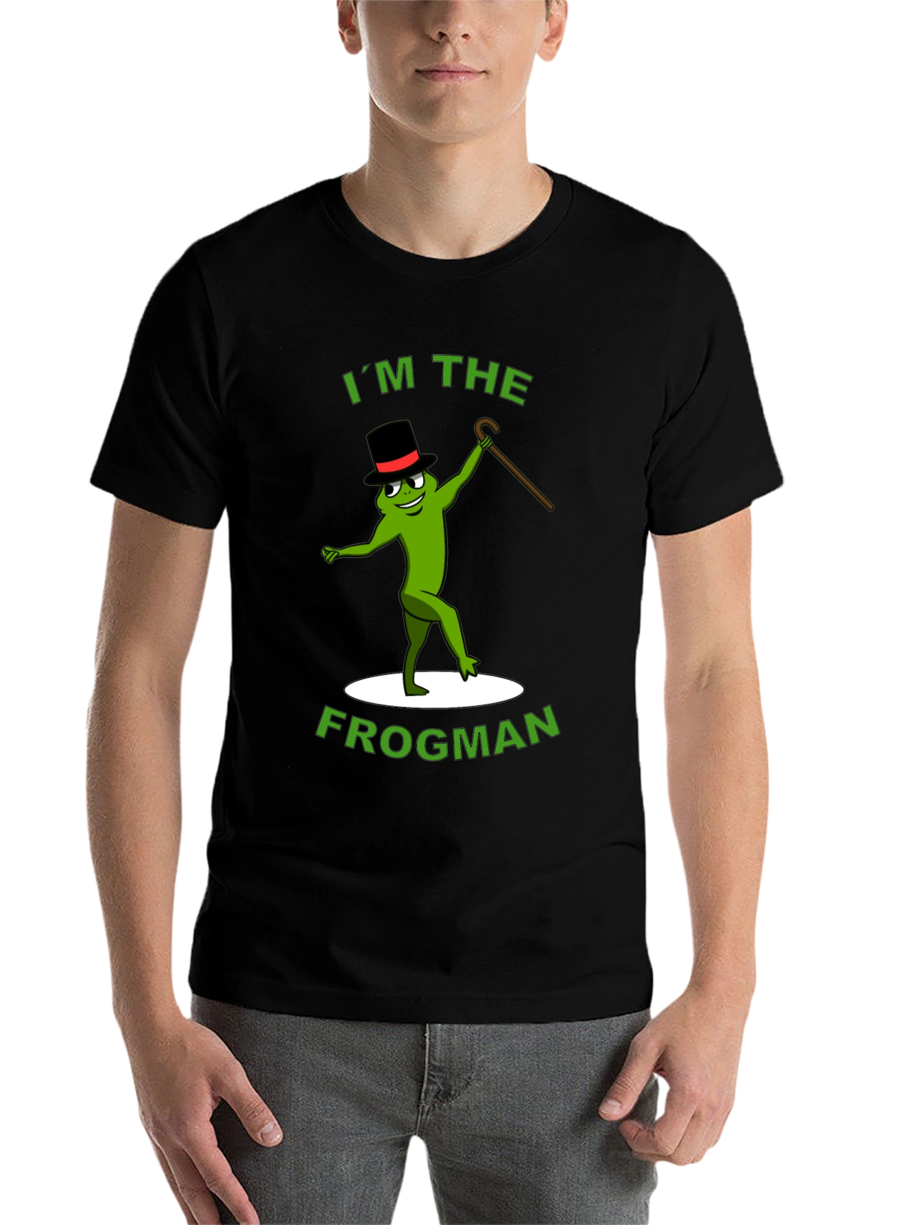Black I'm The Frogman T-Shirt view 7