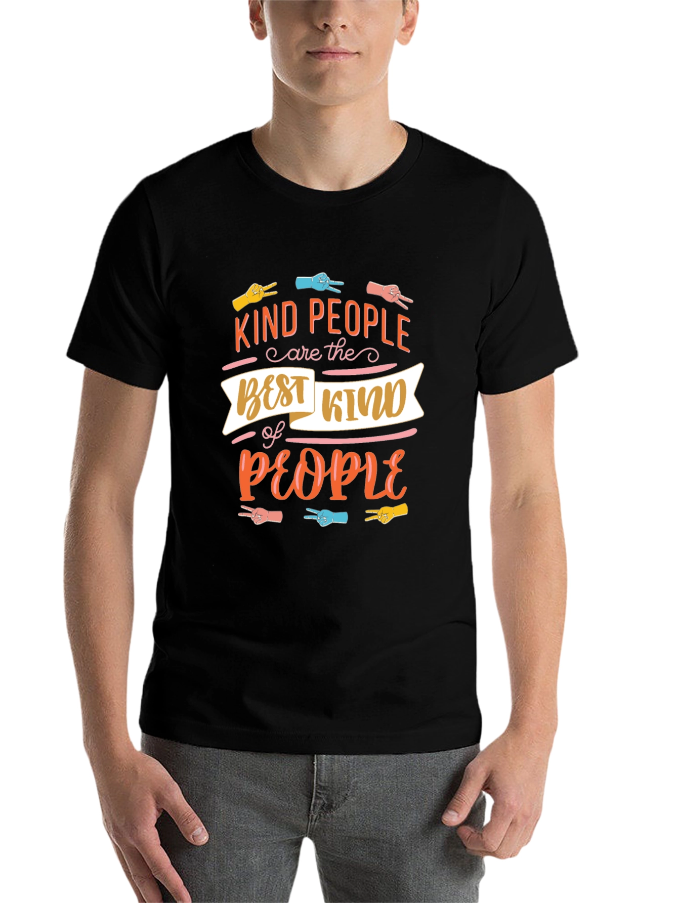Black Kind People Graphic Tee - Peace & Love view 7
