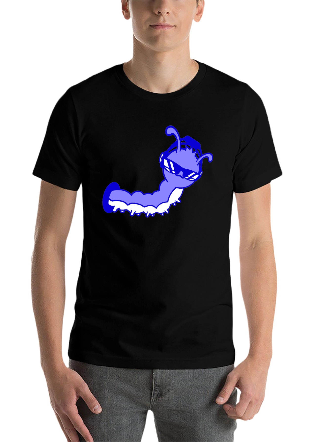 Black Cool Caterpillar Tee view 7