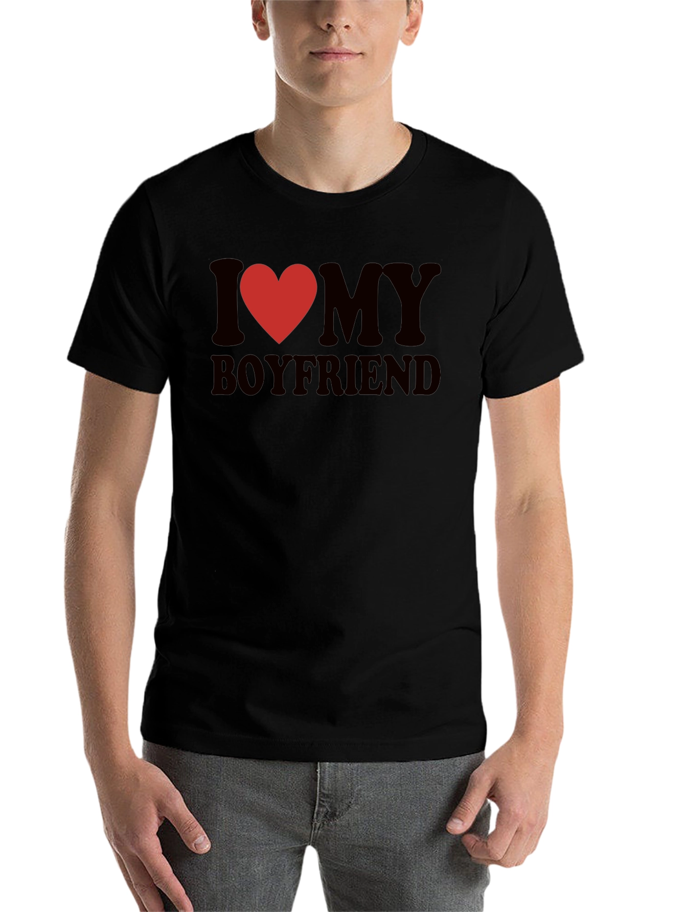 I Heart My Boyfriend Graphic Tee - Cute & Casual - 7