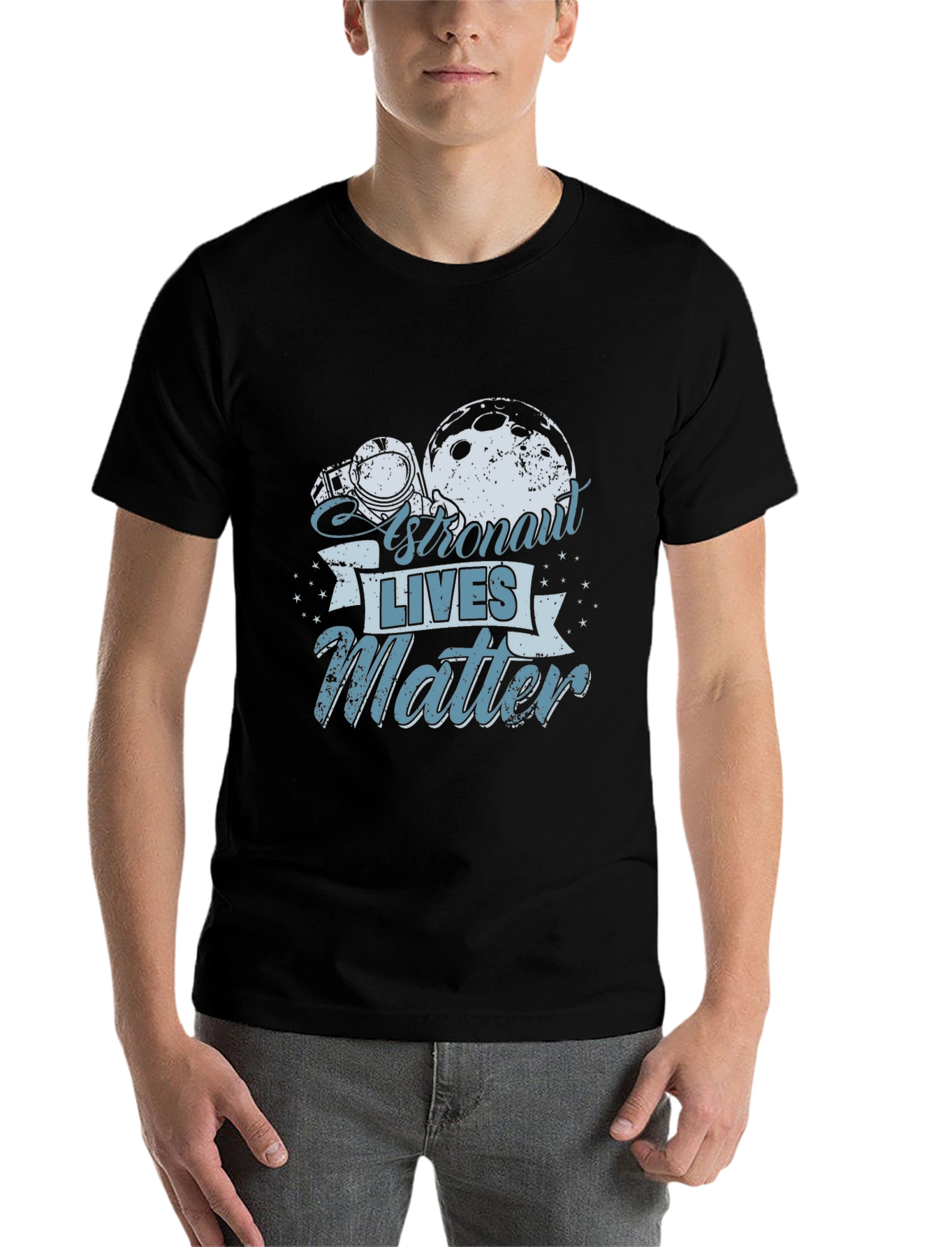 Astronaut Lives Matter Graphic T-Shirt - Space Theme - 7