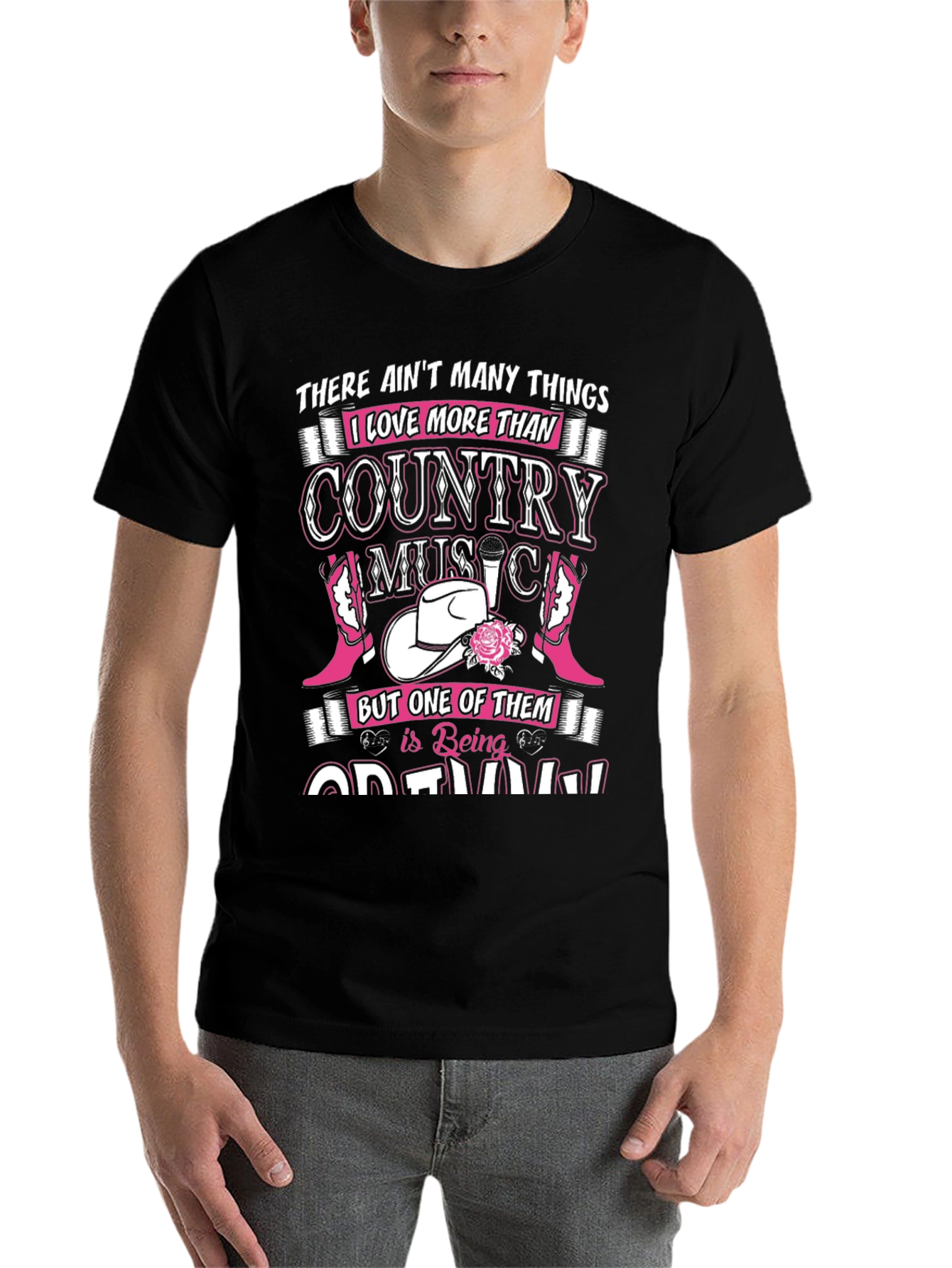 Black Country Music T-Shirt - Graphic Tee for Country Fans view 7