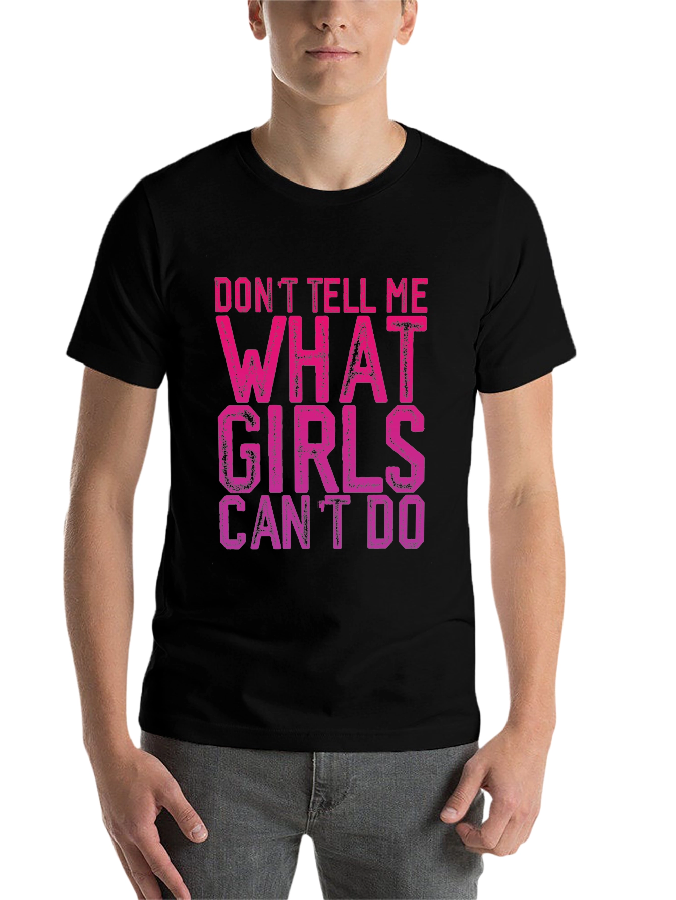 Black Don't Tell Me What Girls Can't Do T-Shirt view 7