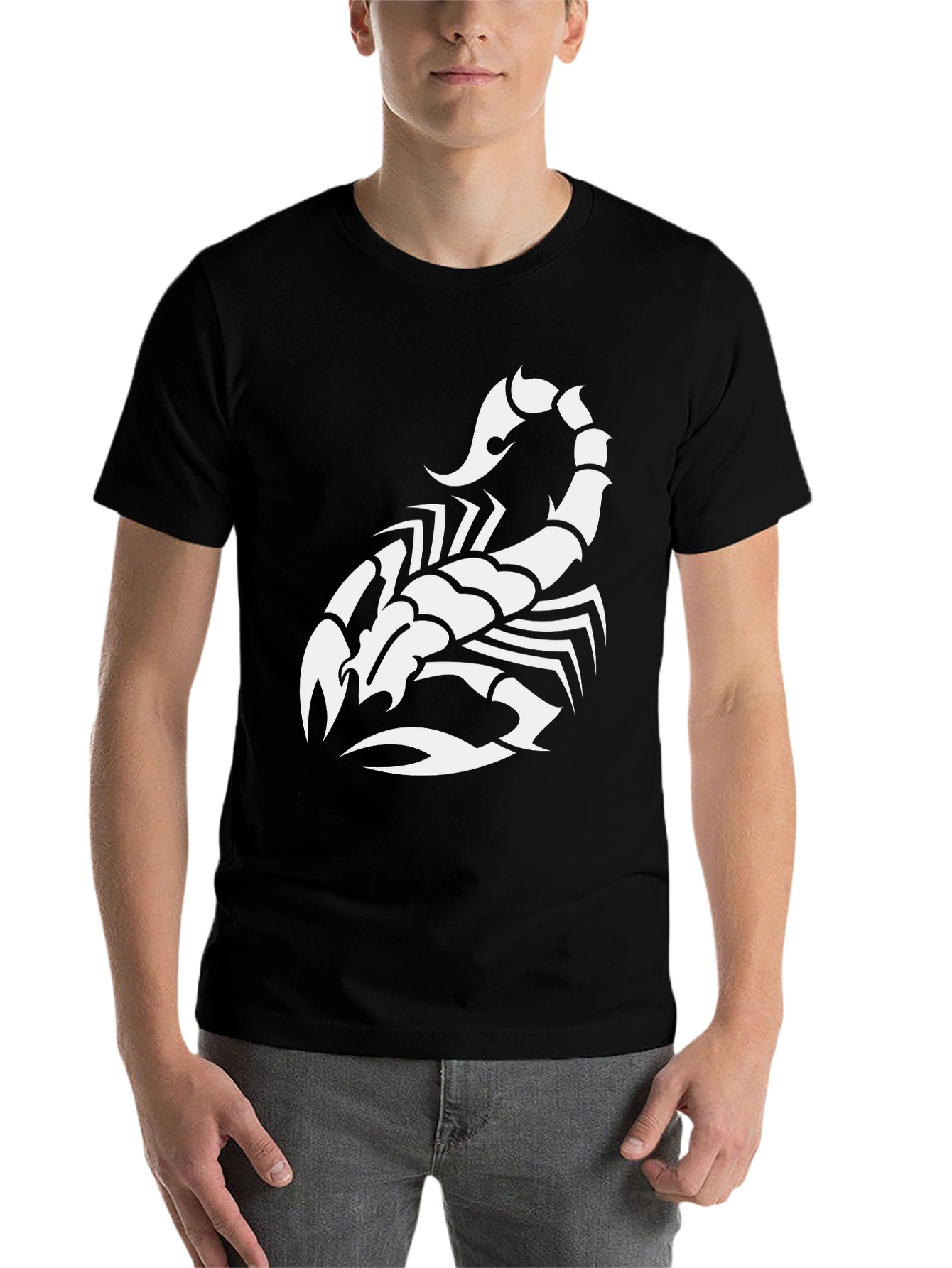 Black Scorpion Graphic Tee - Stylish Black Cotton T-Shirt view 7