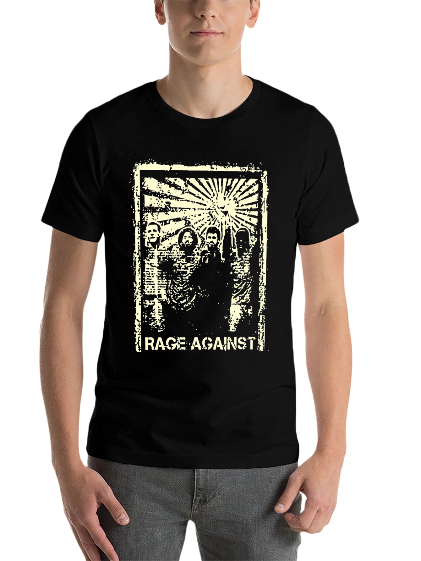 Black Rage Against the Machine Graphic T-Shirt view 7