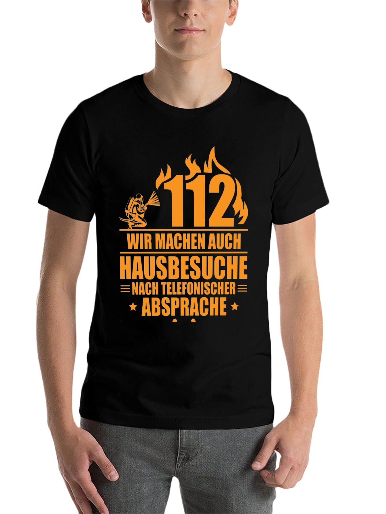 Firefighter T-Shirt - 112 Emergency Services Tee - 7