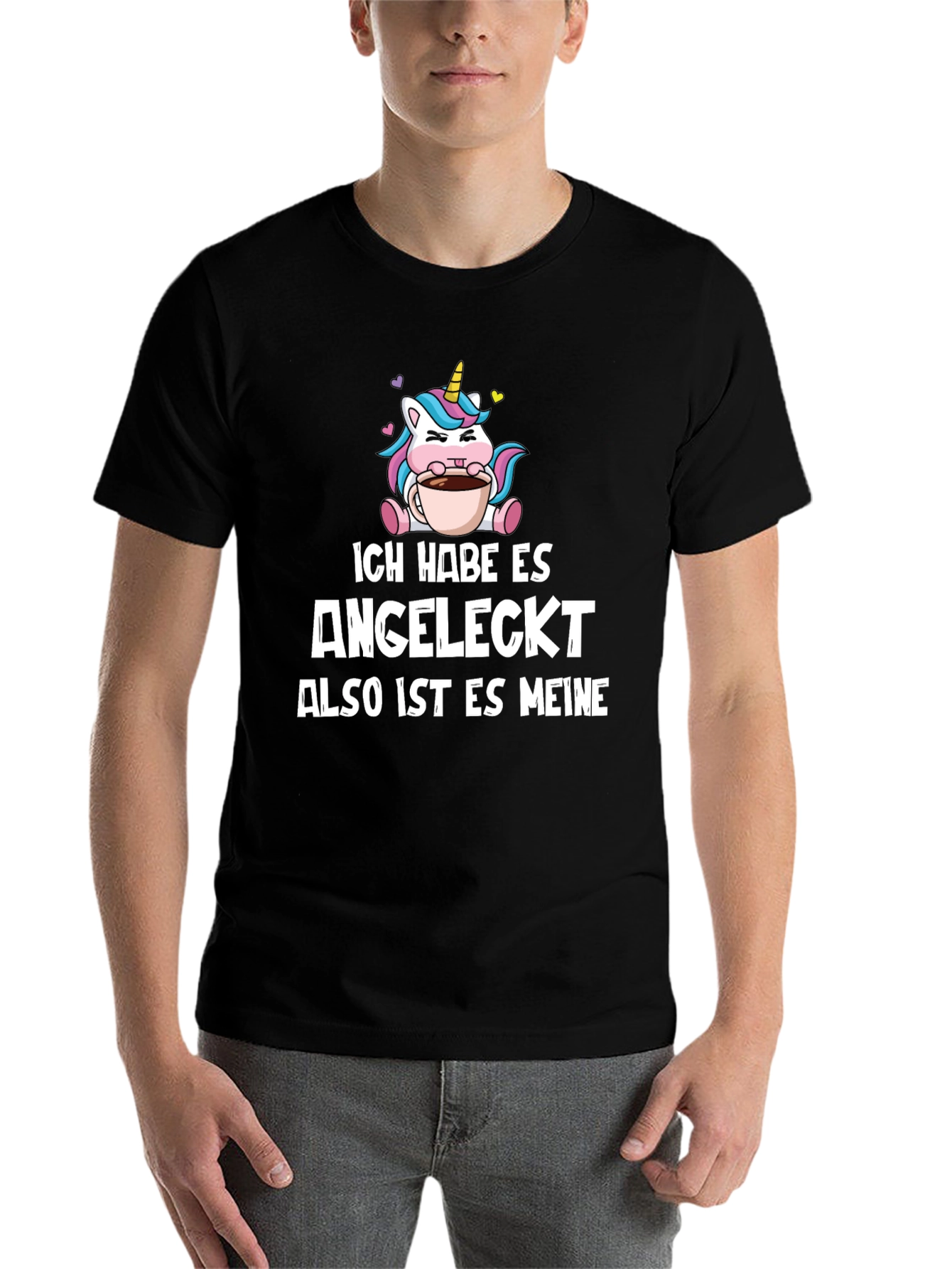 Black Ich Habe Es Angeleckt T-Shirt - Unicorn Coffee view 7