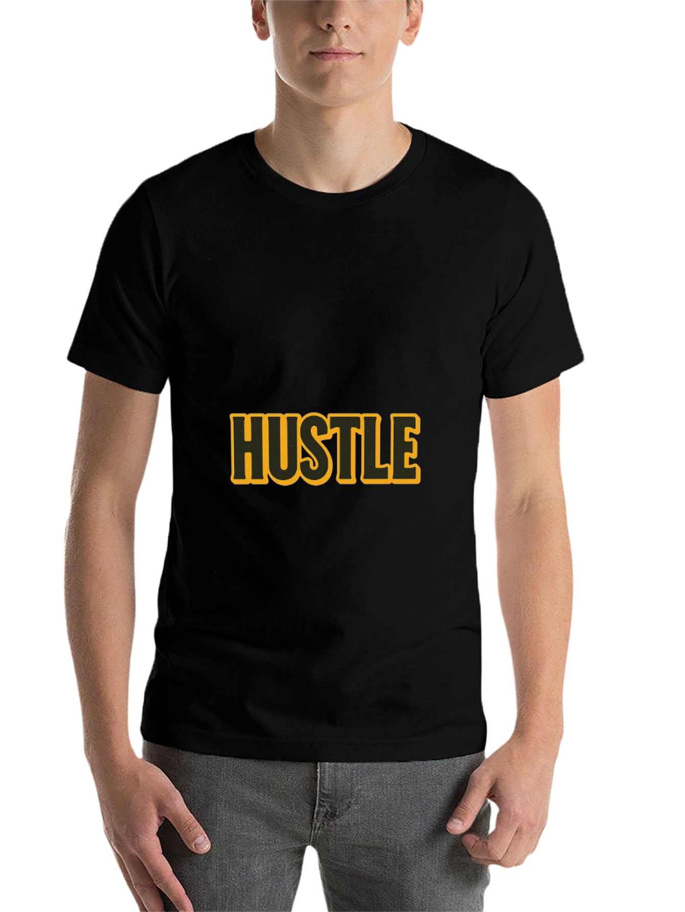 Black Black Hustle Graphic T-Shirt view 7
