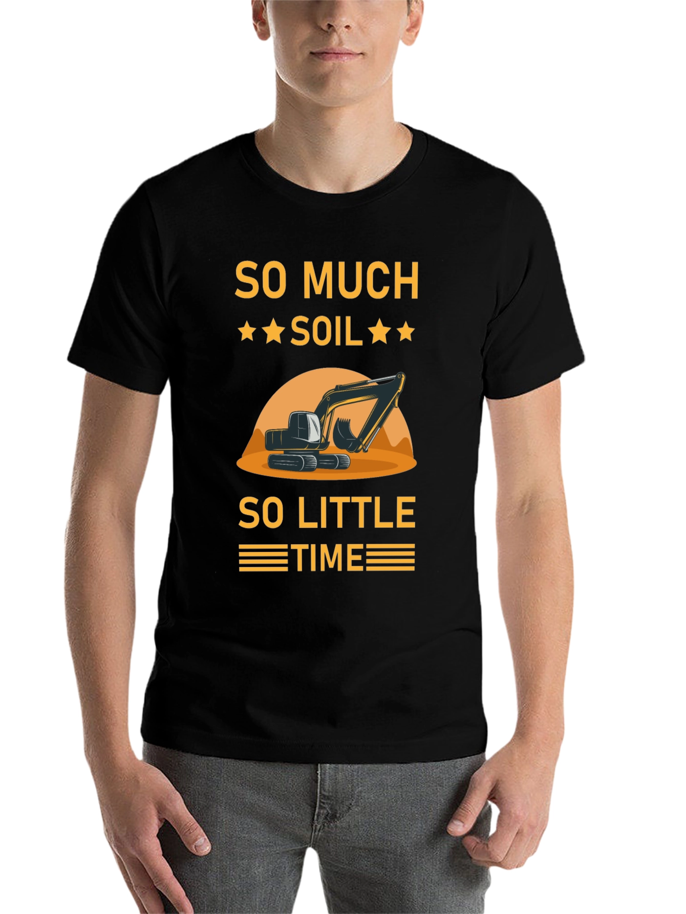 Black So Much Soil So Little Time T-Shirt view 7