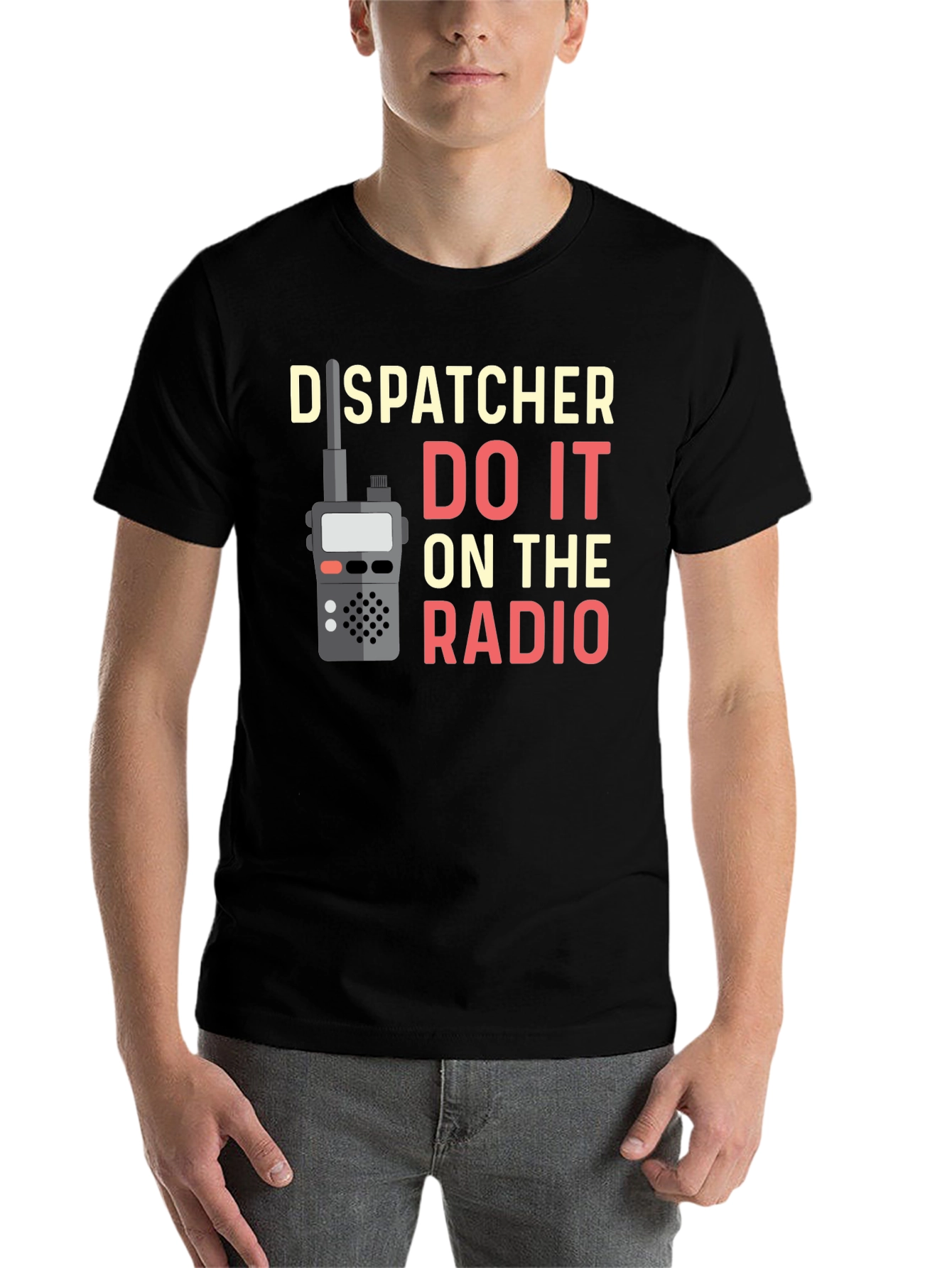 Black Dispatcher Do It On The Radio T-Shirt view 7
