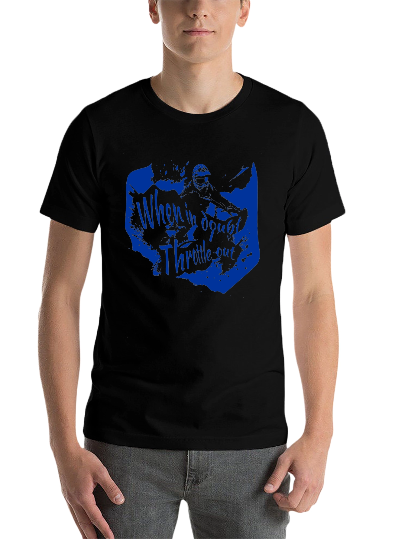 Black Throttle Out T-Shirt - Ride in Style view 7