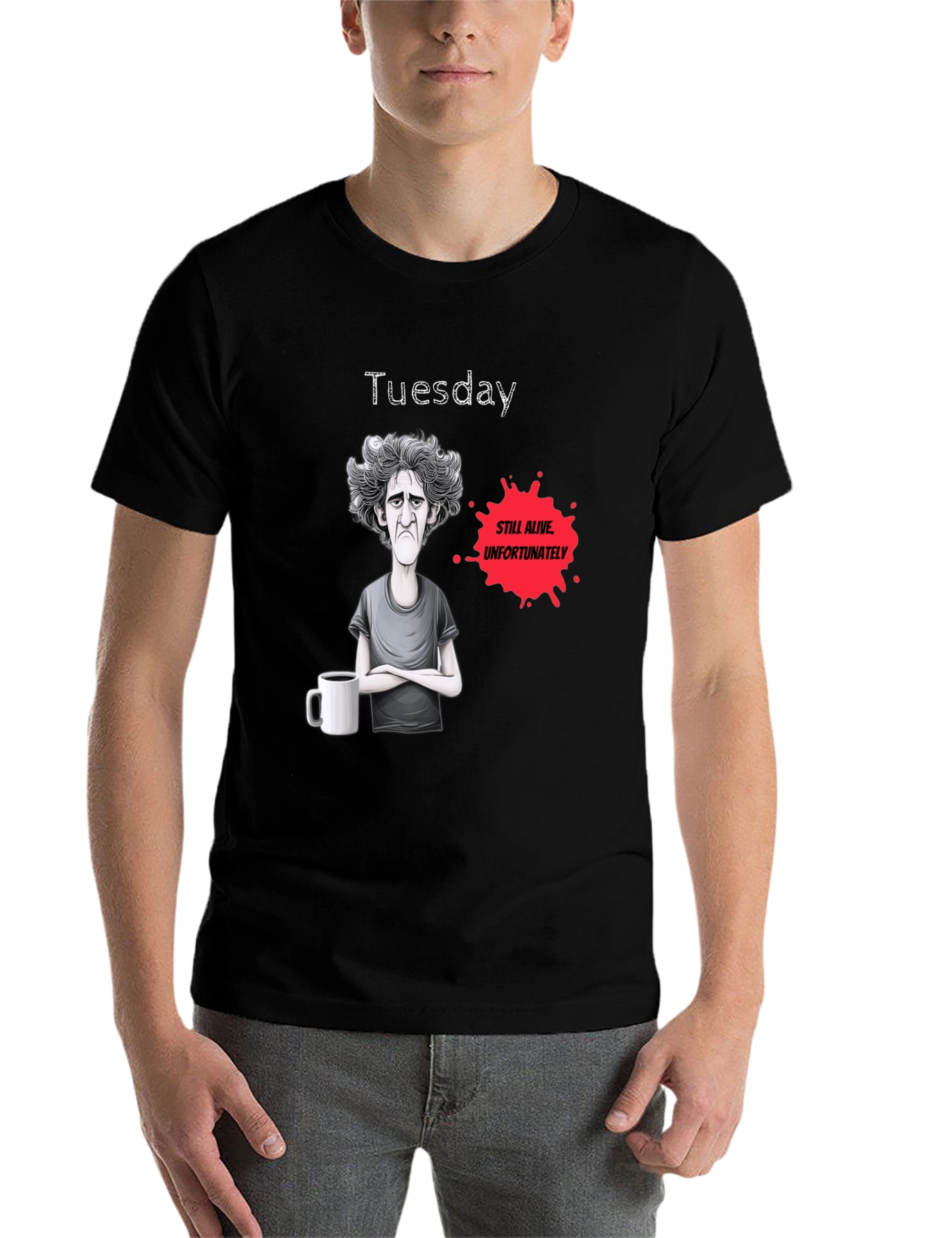 Black Tuesday Still Alive Graphic Novelty T-Shirt view 7