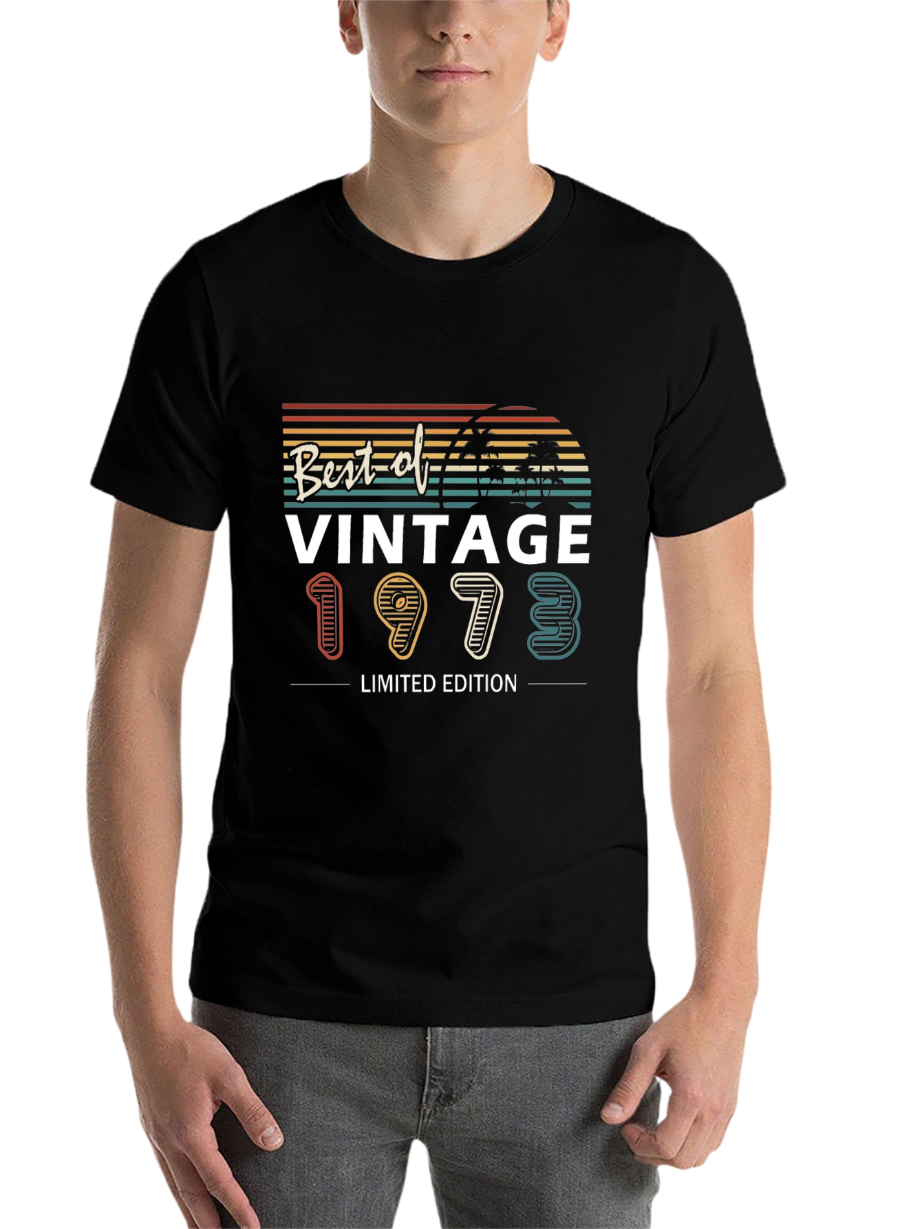 Black Vintage 1973 Limited Edition T-Shirt view 7
