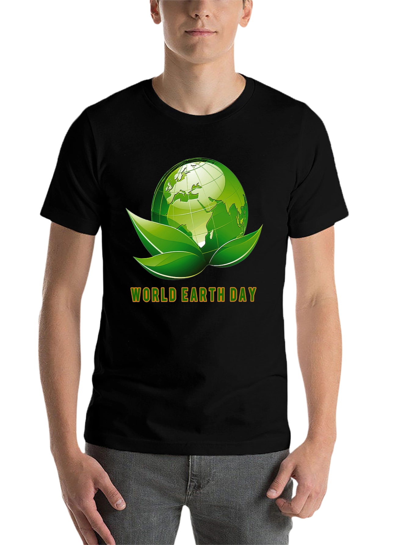 Black World Earth Day Graphic T-Shirt view 7