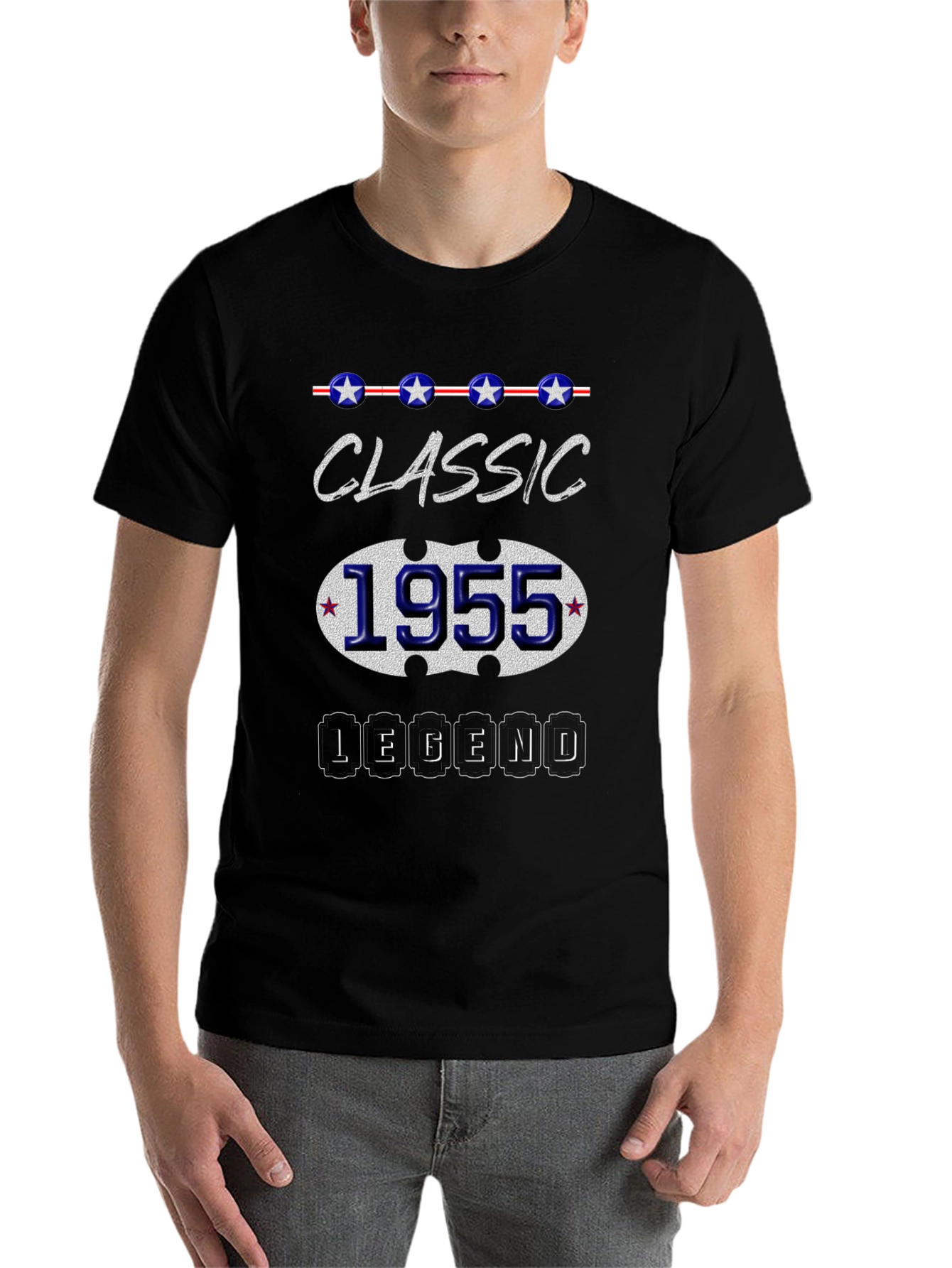 Black Classic 1955 Legend T-Shirt view 7