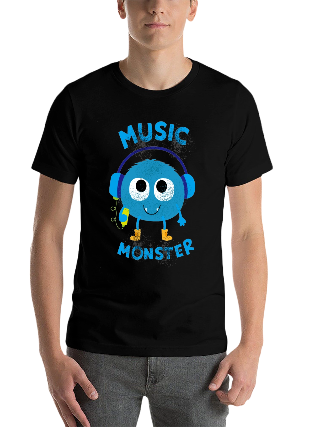 Black Music Monster Graphic Tee - Soft Cotton Blend view 7