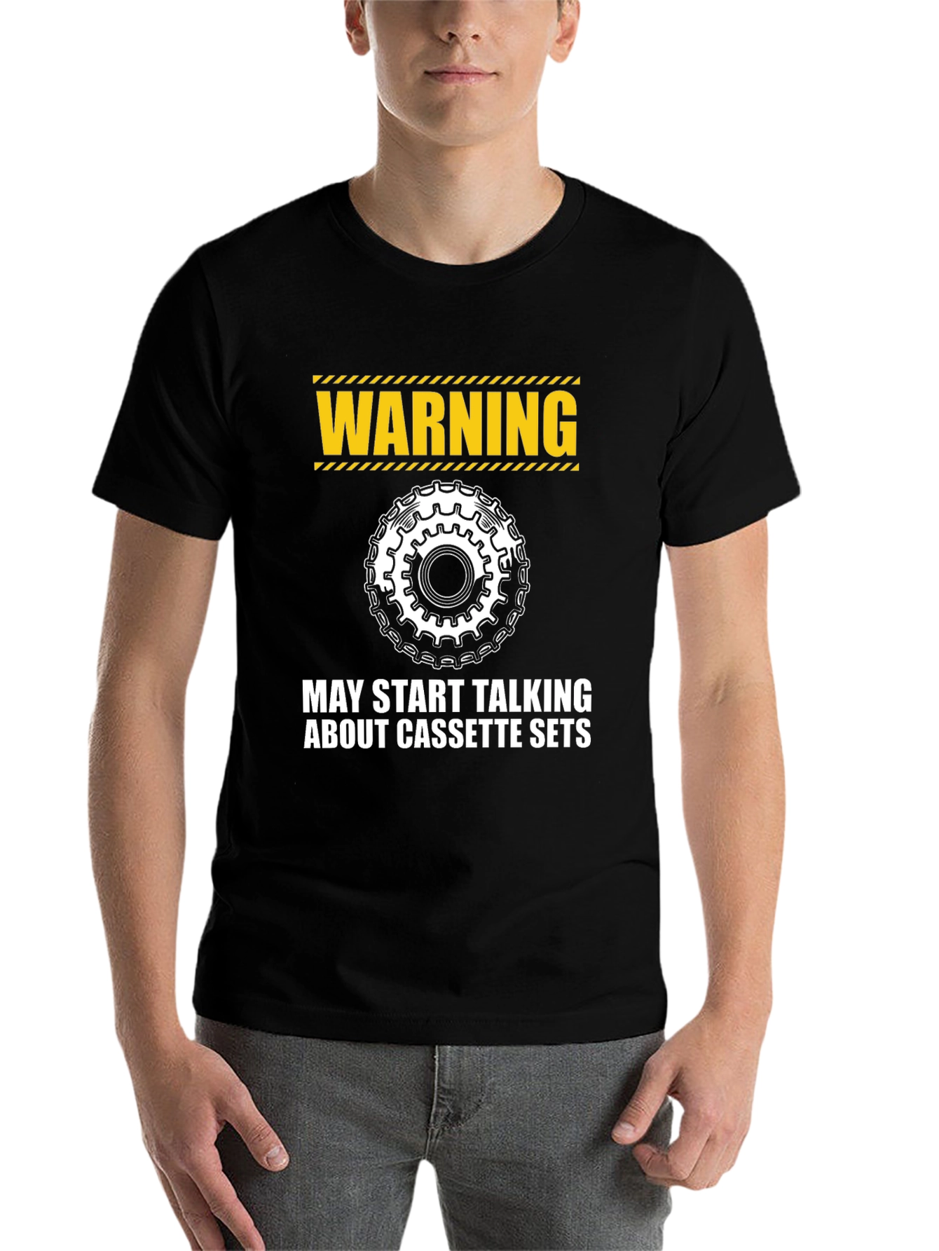 Warning: Cassette Sets T-Shirt - Cycling Enthusiast Apparel - 7