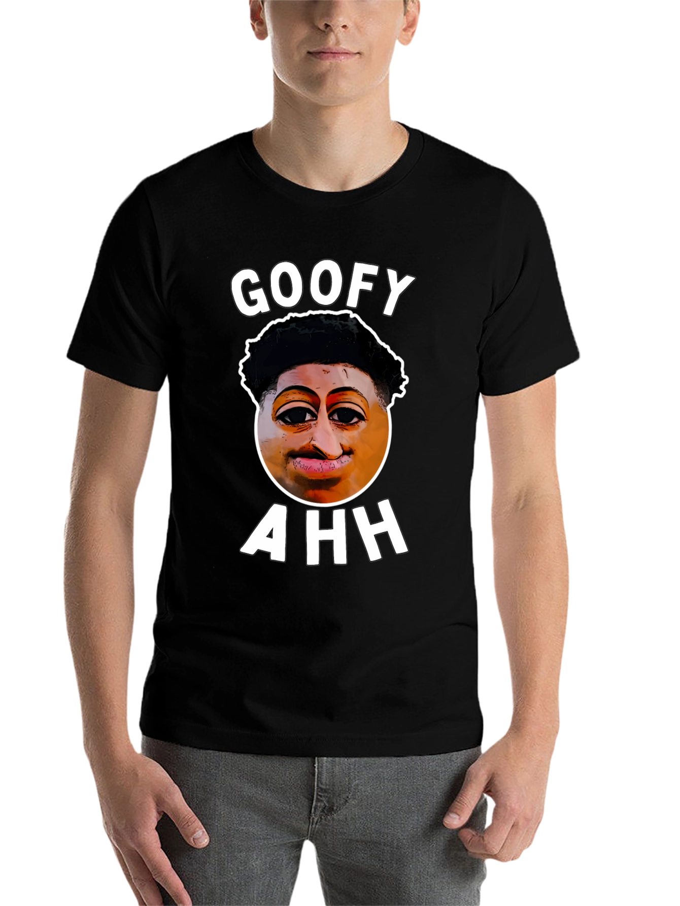 Black Goofy Ahh Graphic T-Shirt view 7