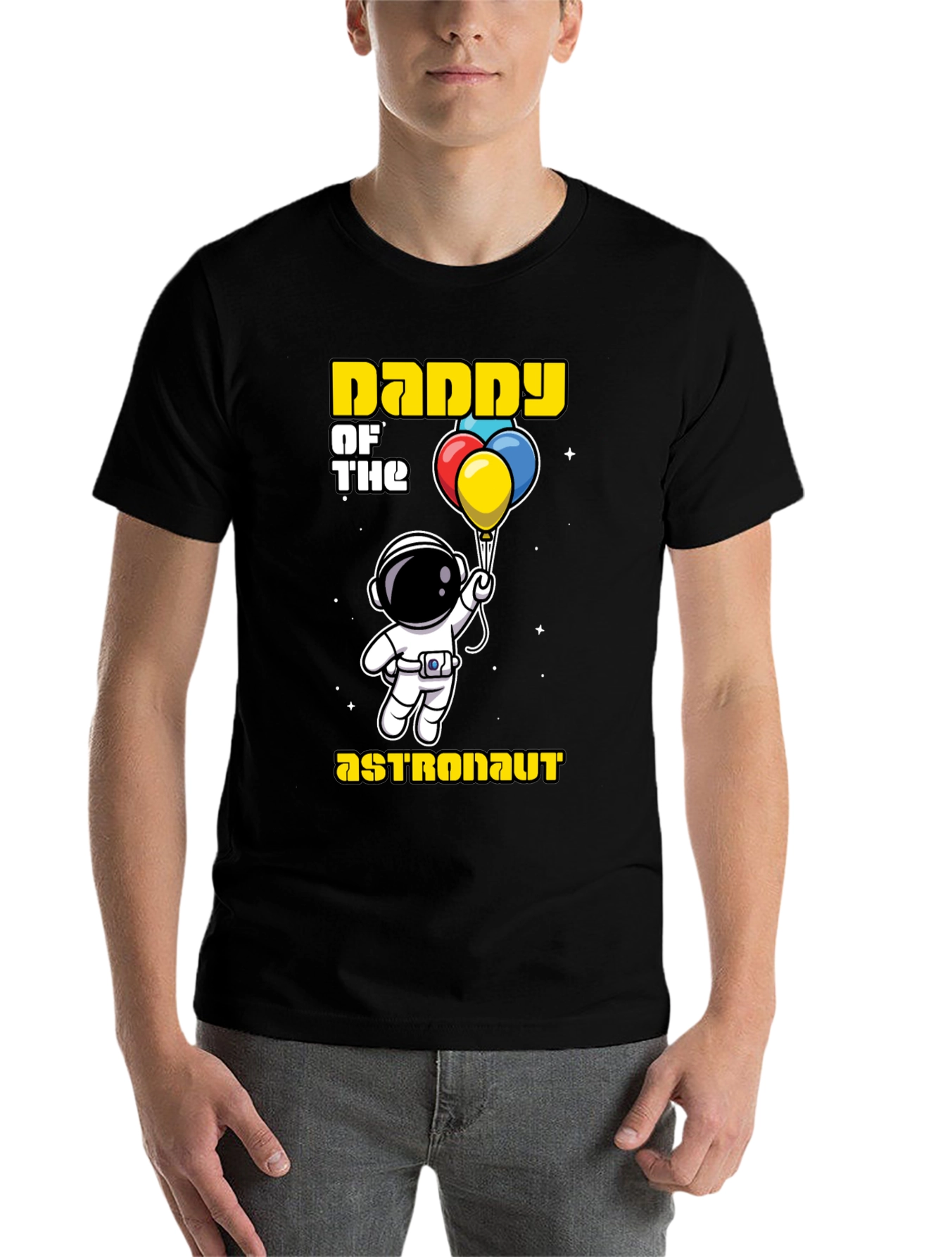 Black Daddy of the Astronaut T-Shirt view 7