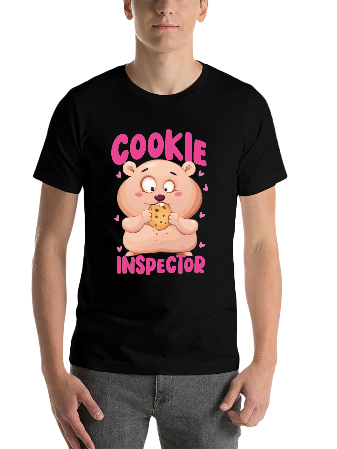 Black Cookie Inspector T-Shirt view 7