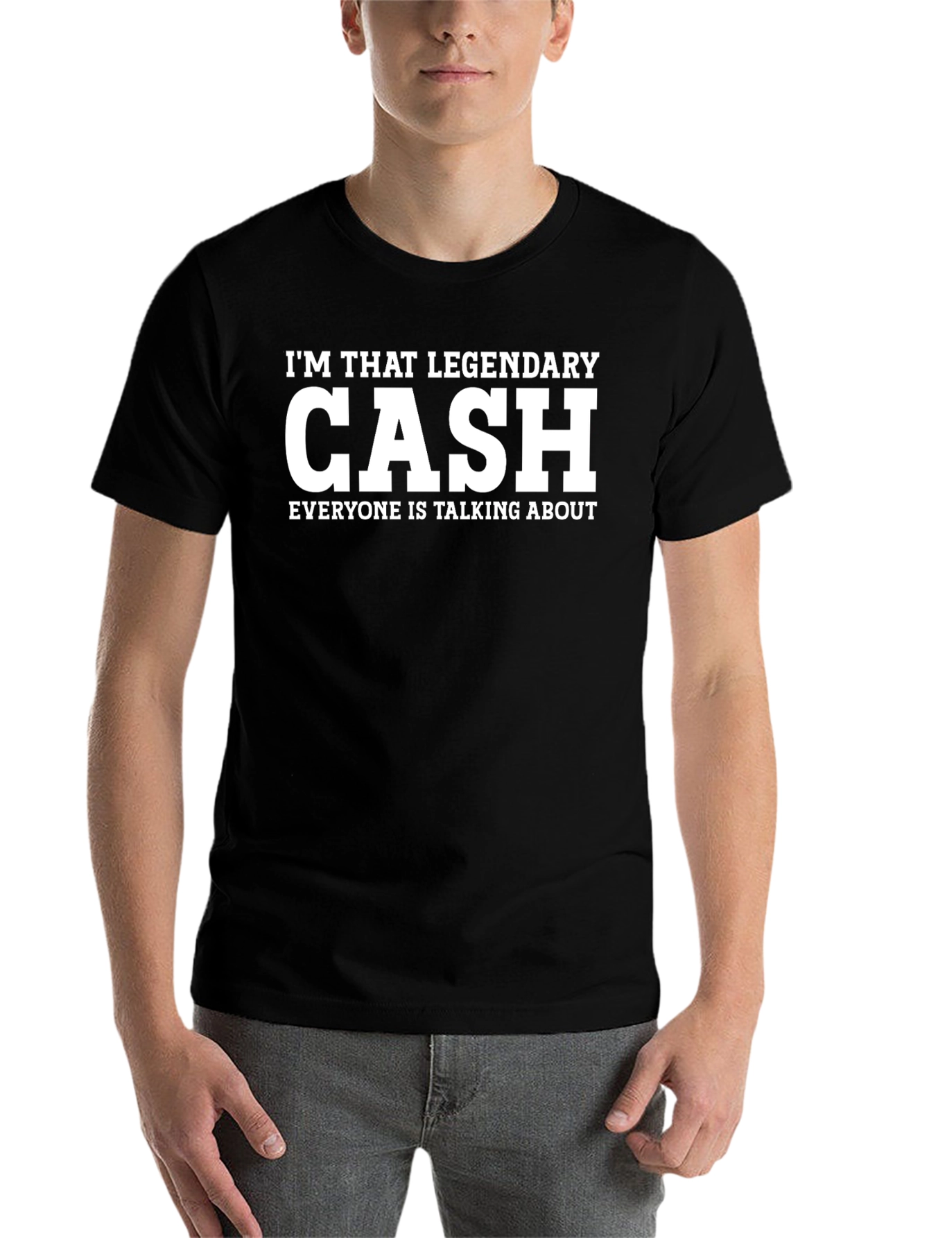 Black Legendary Cash Graphic T-Shirt view 7