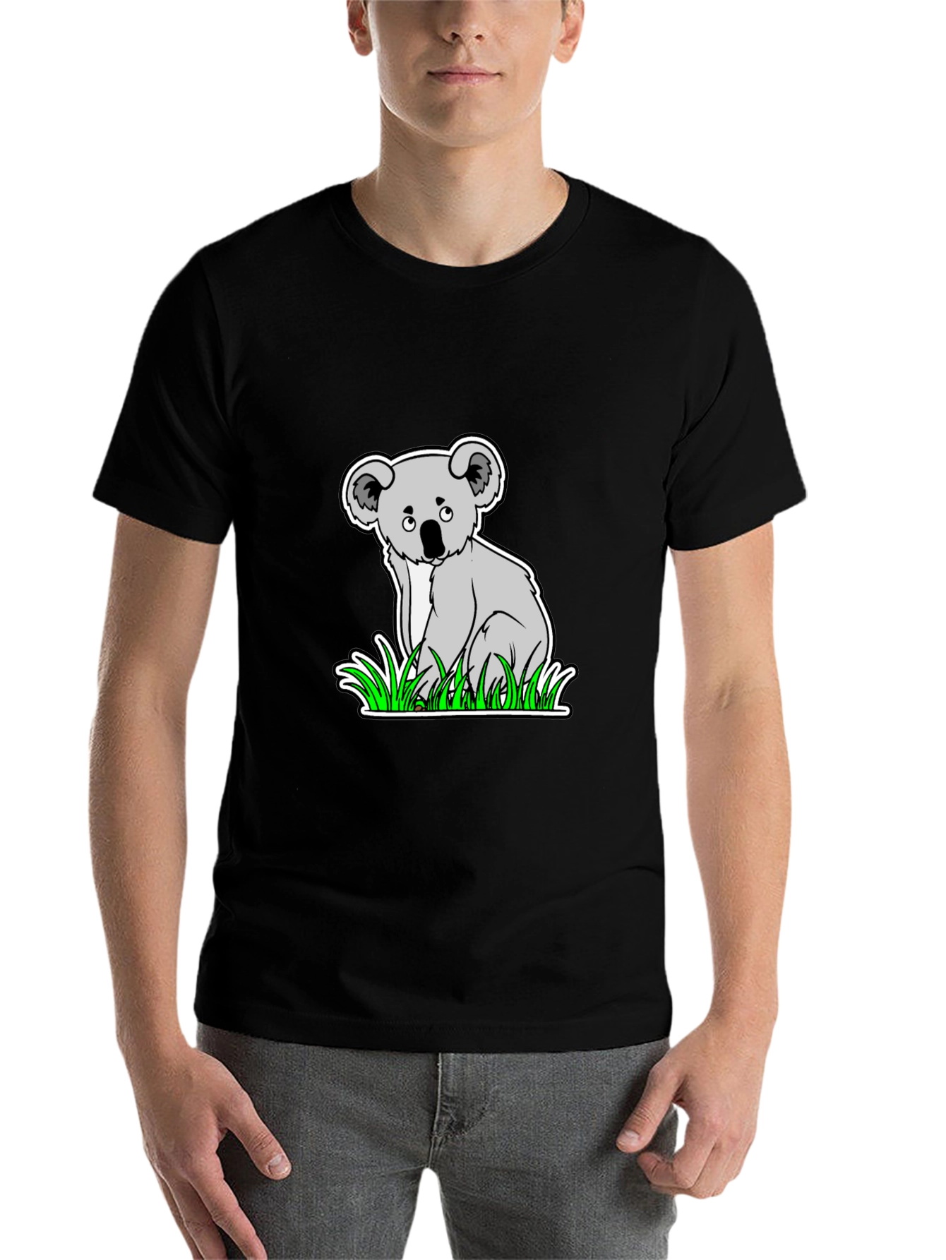 Black Koala Graphic T-Shirt - Cute Animal Tee view 7
