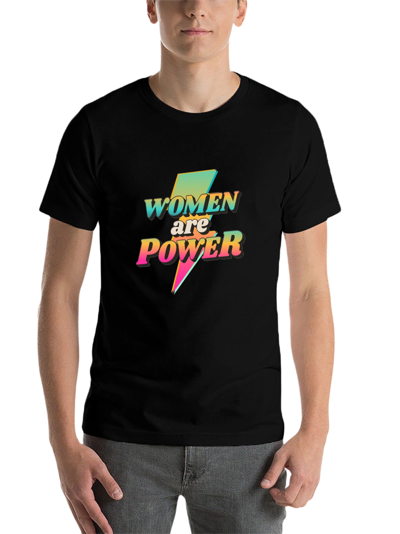 Women are Power Graphic Tee - Black T-Shirt - 7