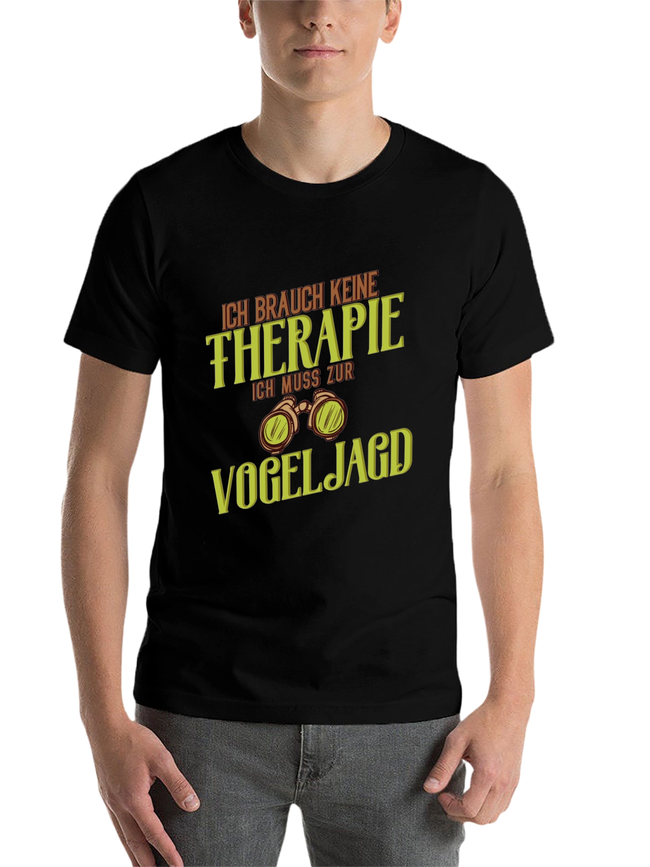 Black Bird Watching T-Shirt - No Therapy Needed view 7