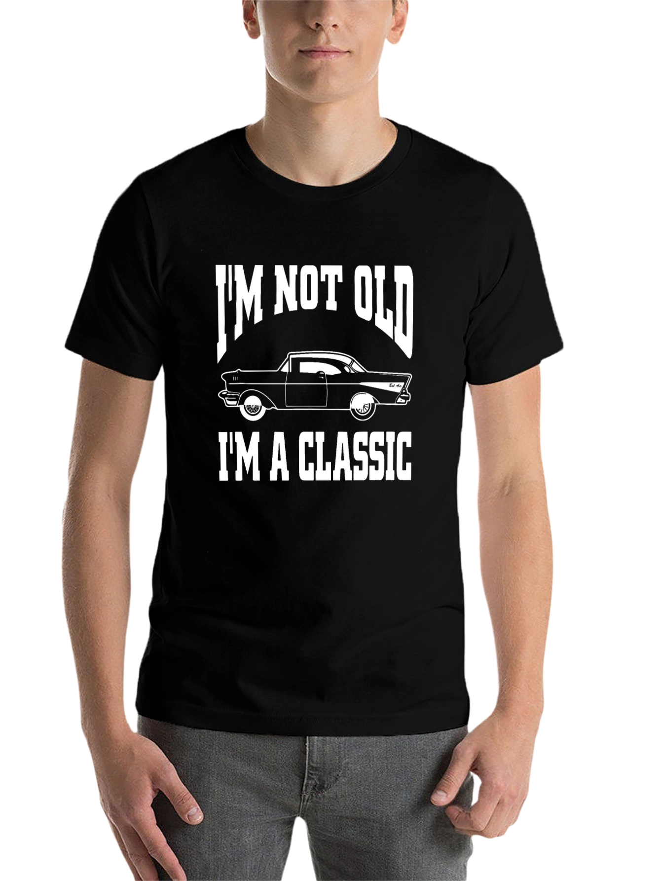 Black I'm Not Old, I'm A Classic Car T-Shirt view 7