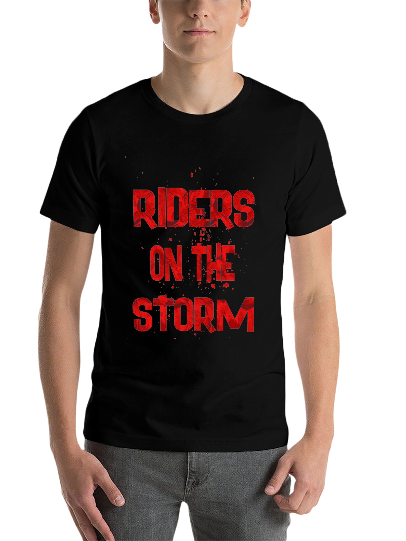 Black Riders on the Storm Graphic T-Shirt - Black view 7