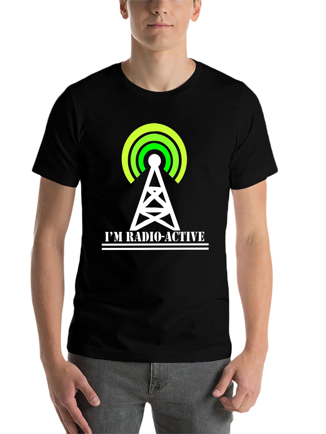 Black Radio-Active Graphic T-Shirt - Black view 7