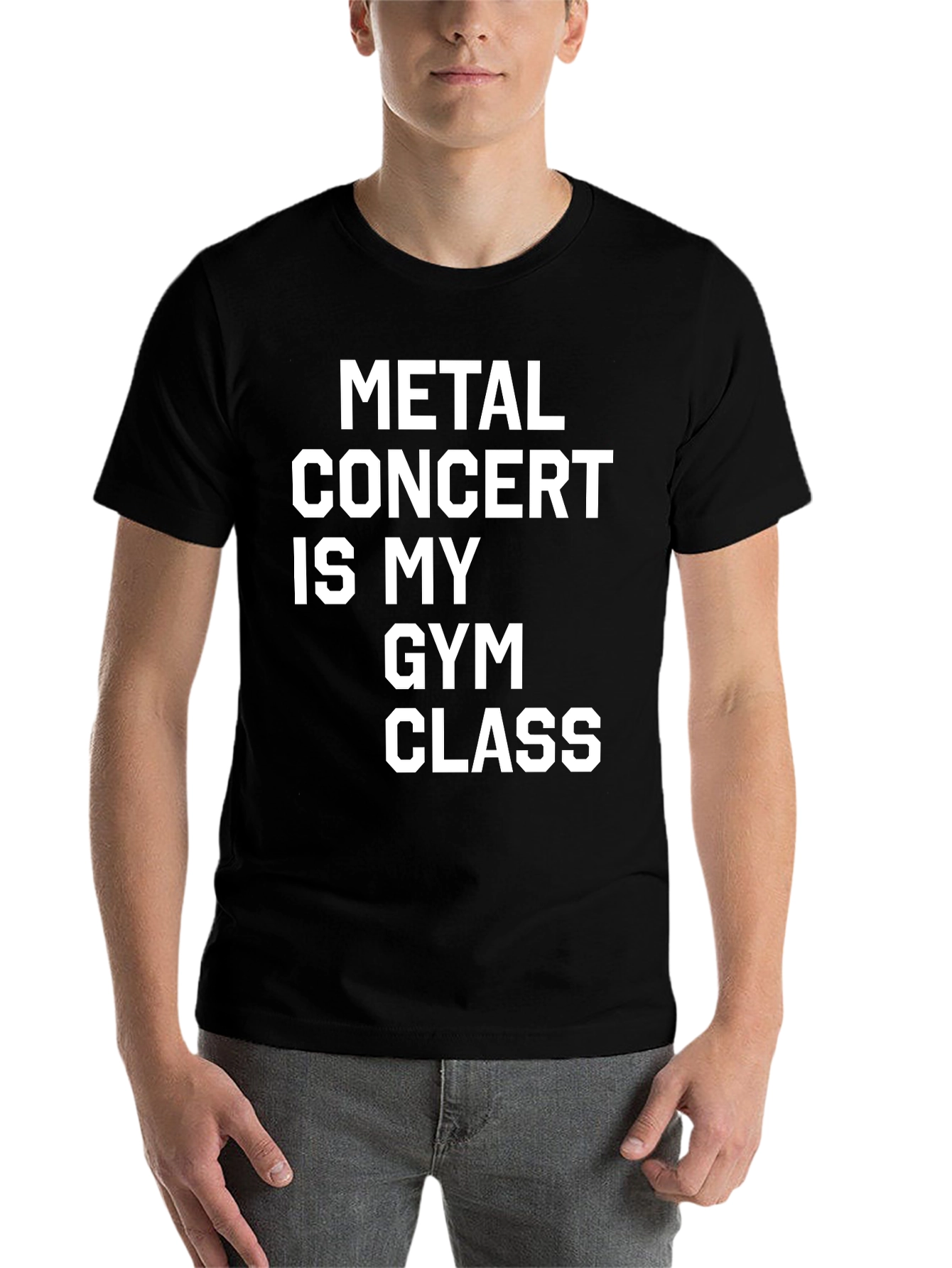 Black Metal Concert Gym Class Graphic T-Shirt view 7