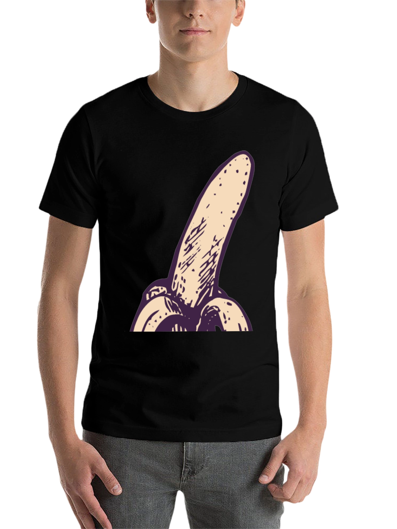 Black Banana T-Shirt - Unique Graphic Tee view 7