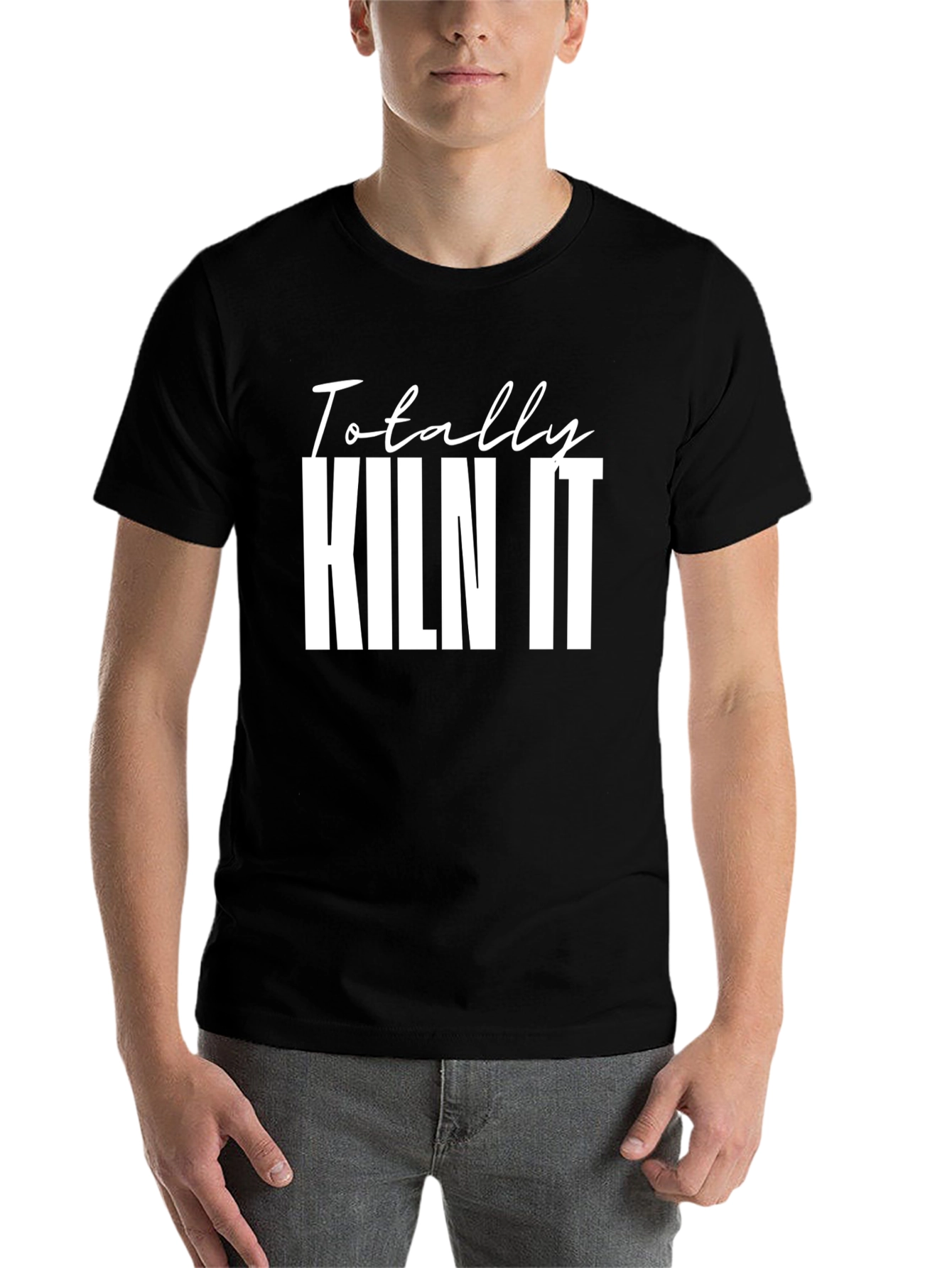 Black Totally Kiln It Black Graphic T-Shirt view 7