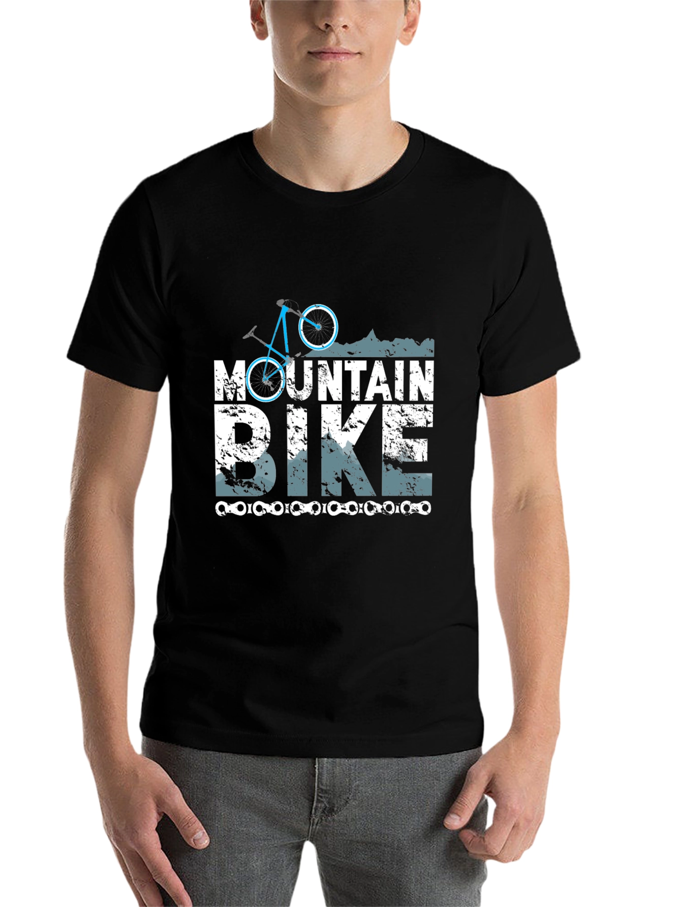 Black Mountain Bike Graphic T-Shirt view 7