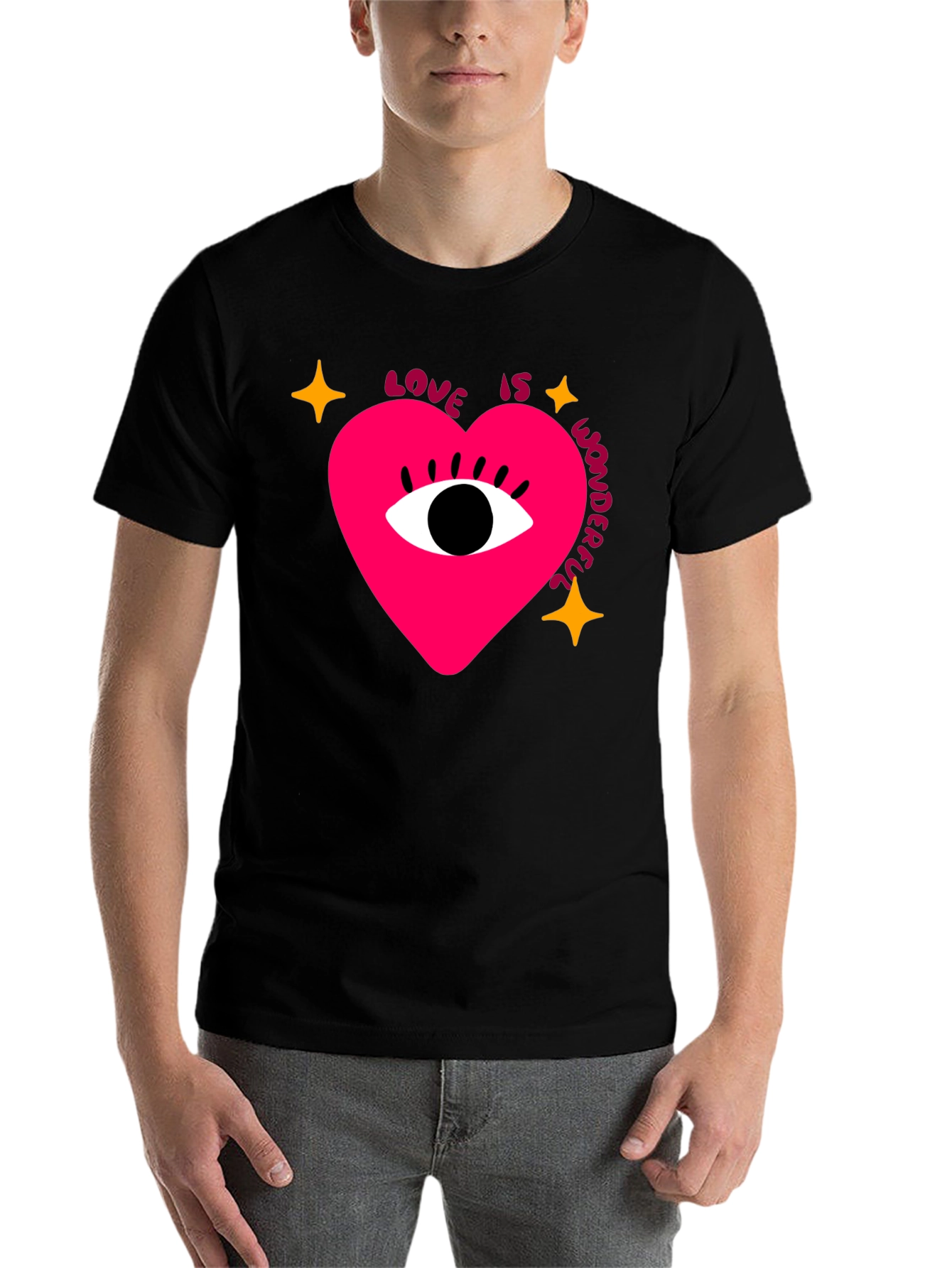 Black Love Is Wonderful T-Shirt view 7