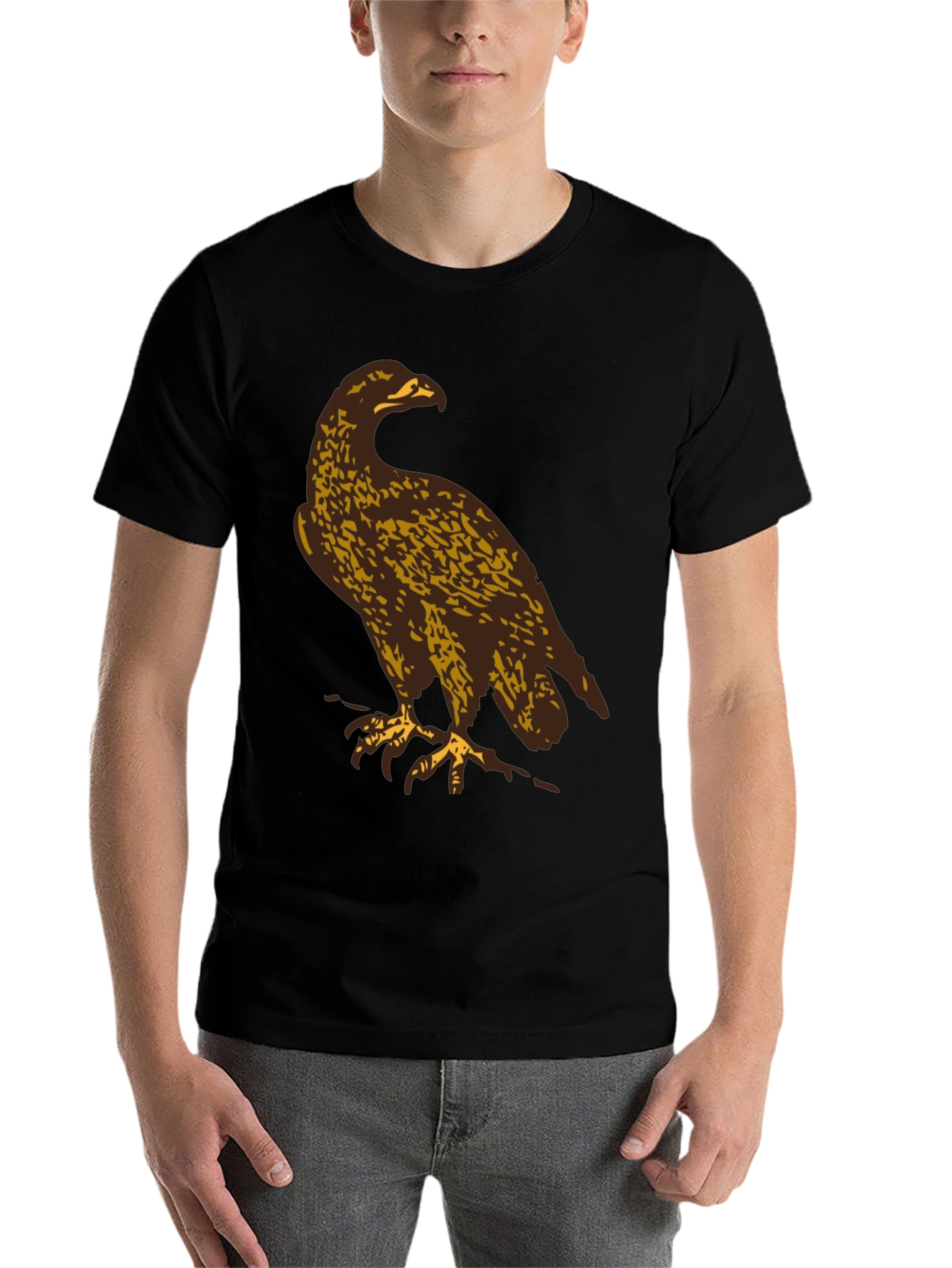 Eagle Graphic T-Shirt - Black Casual Tee - 7