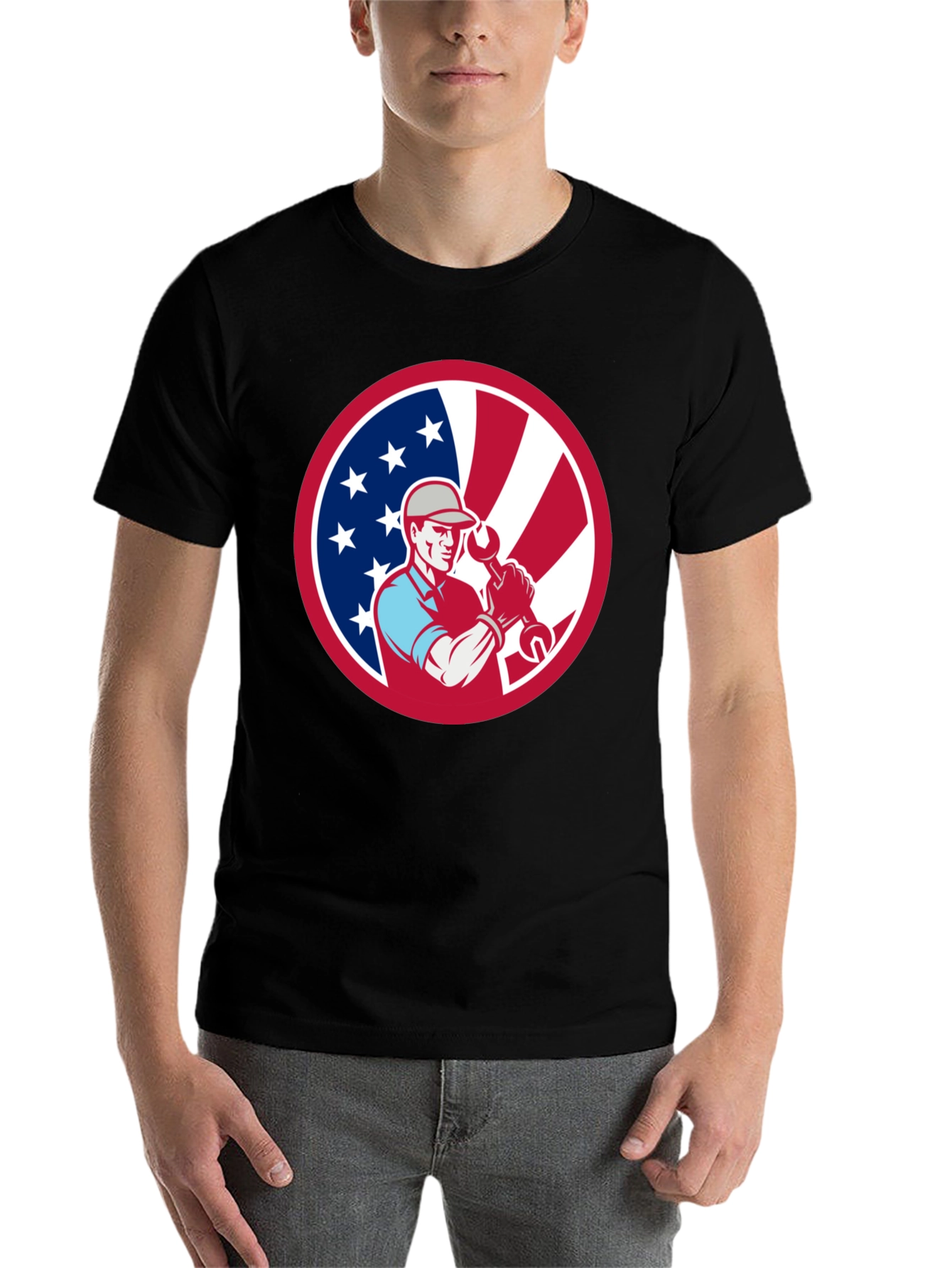 Patriotic Mechanic T-Shirt - USA Pride! - 7